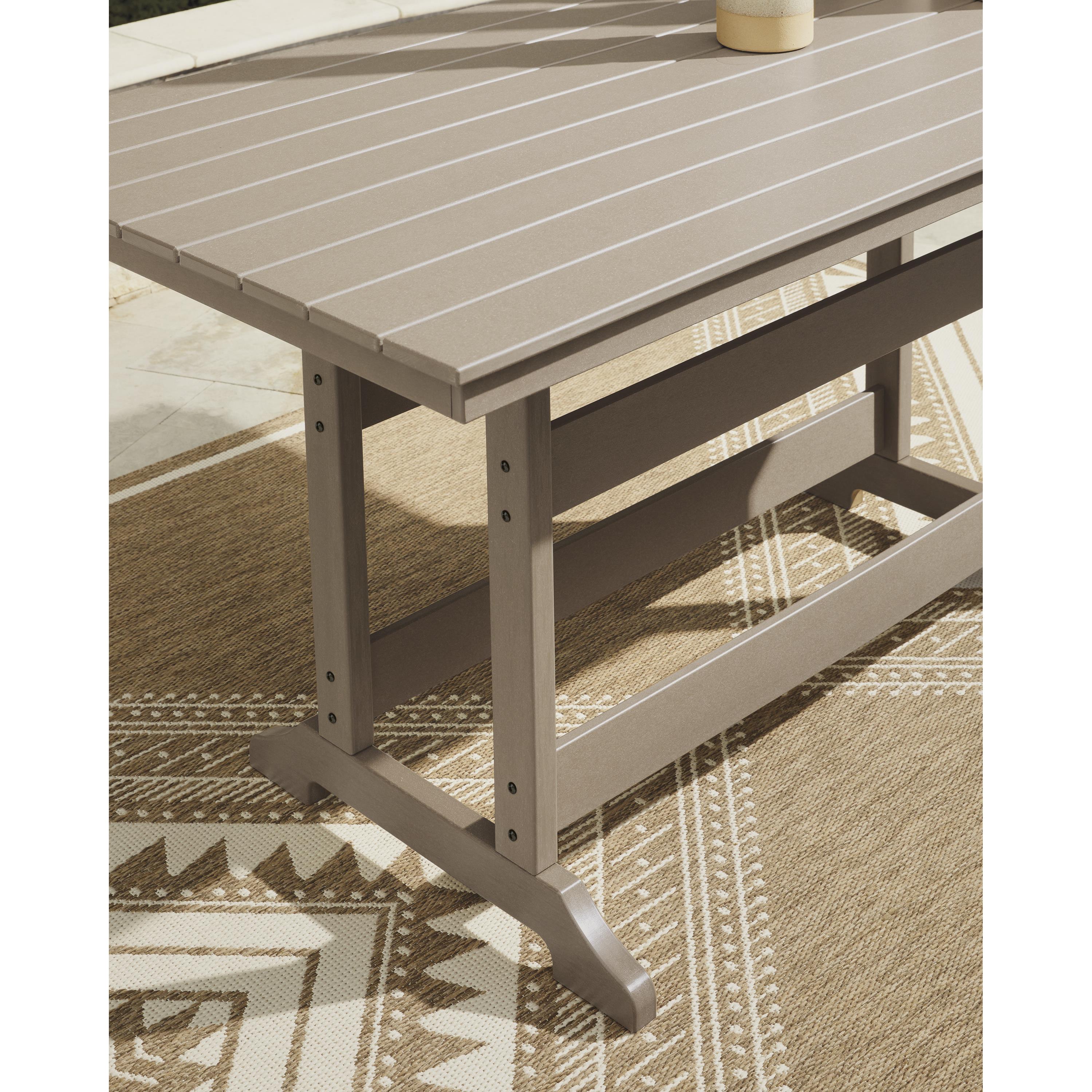 Signature Design by Ashley Seacliff Beach PCP228-642 Rectangular Counter Table with Umbrella Option IMAGE 5