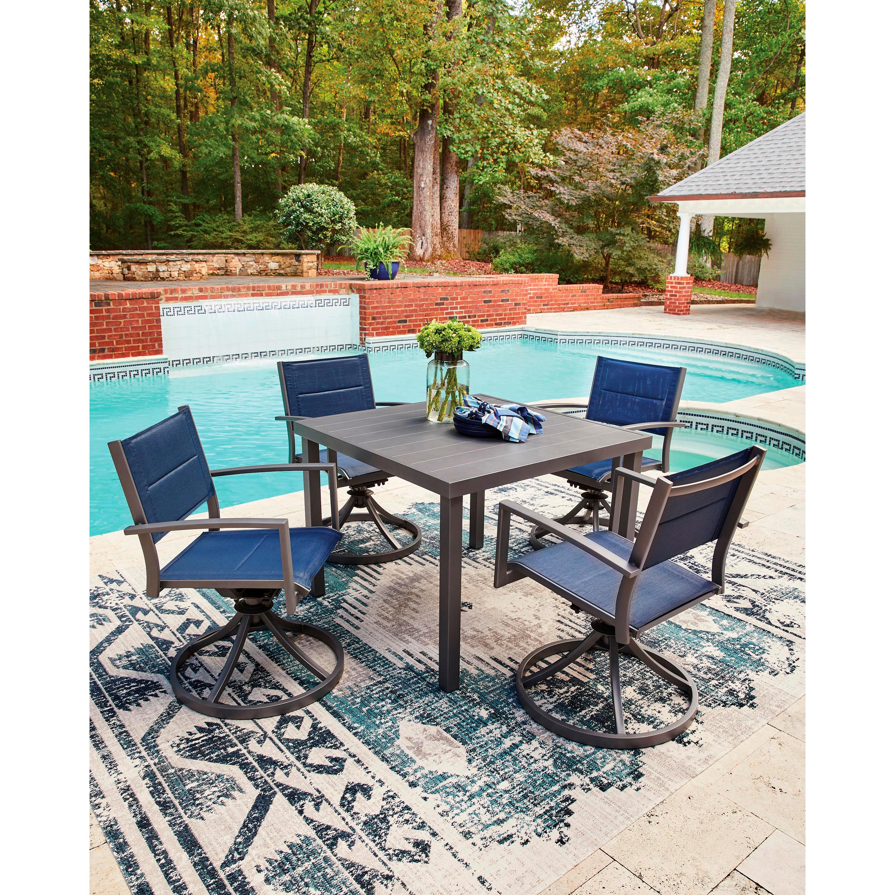 Signature Design by Ashley Rocky Creek PCP326-615 Square Dining Table with Umbrella Option IMAGE 10