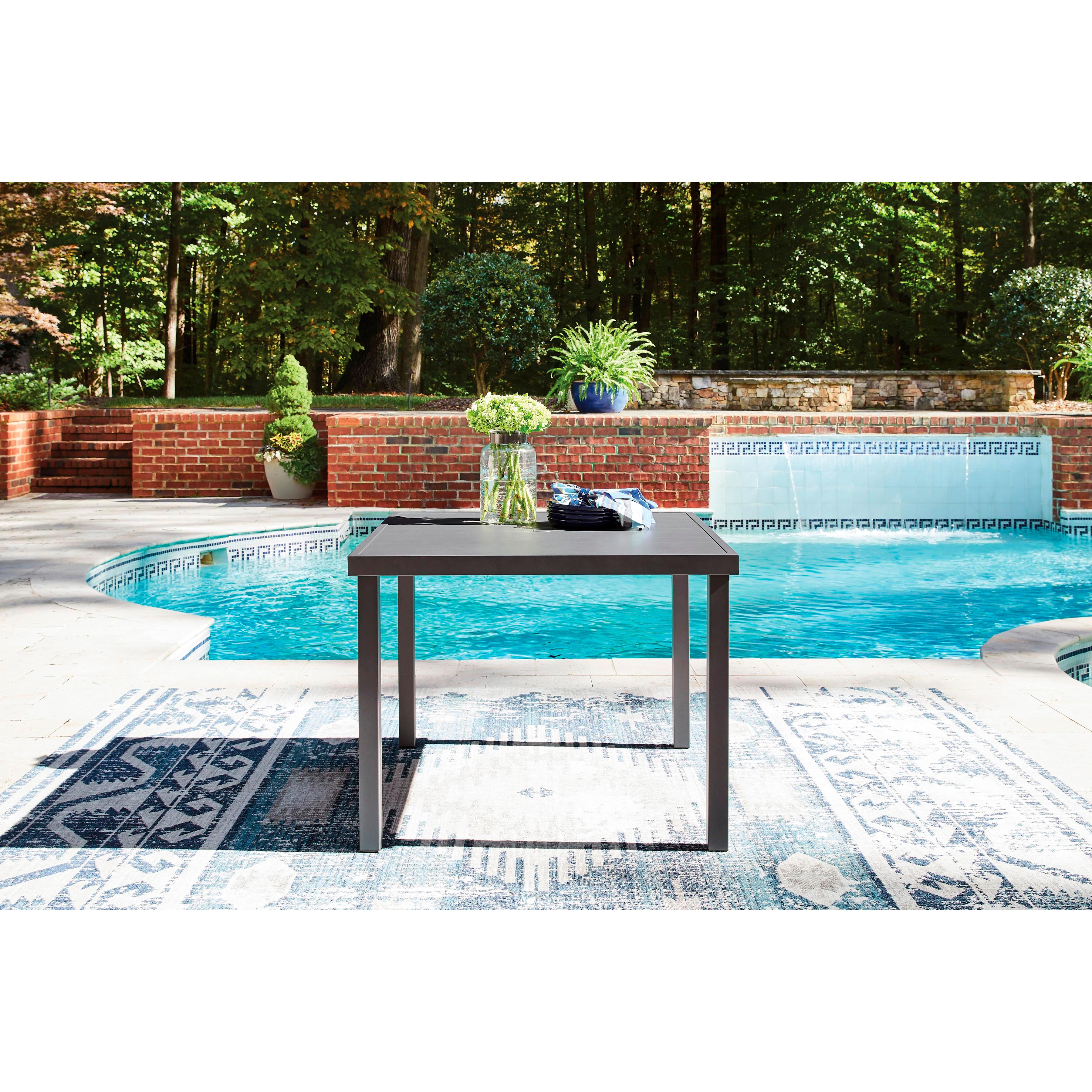 Signature Design by Ashley Rocky Creek PCP326-615 Square Dining Table with Umbrella Option IMAGE 3