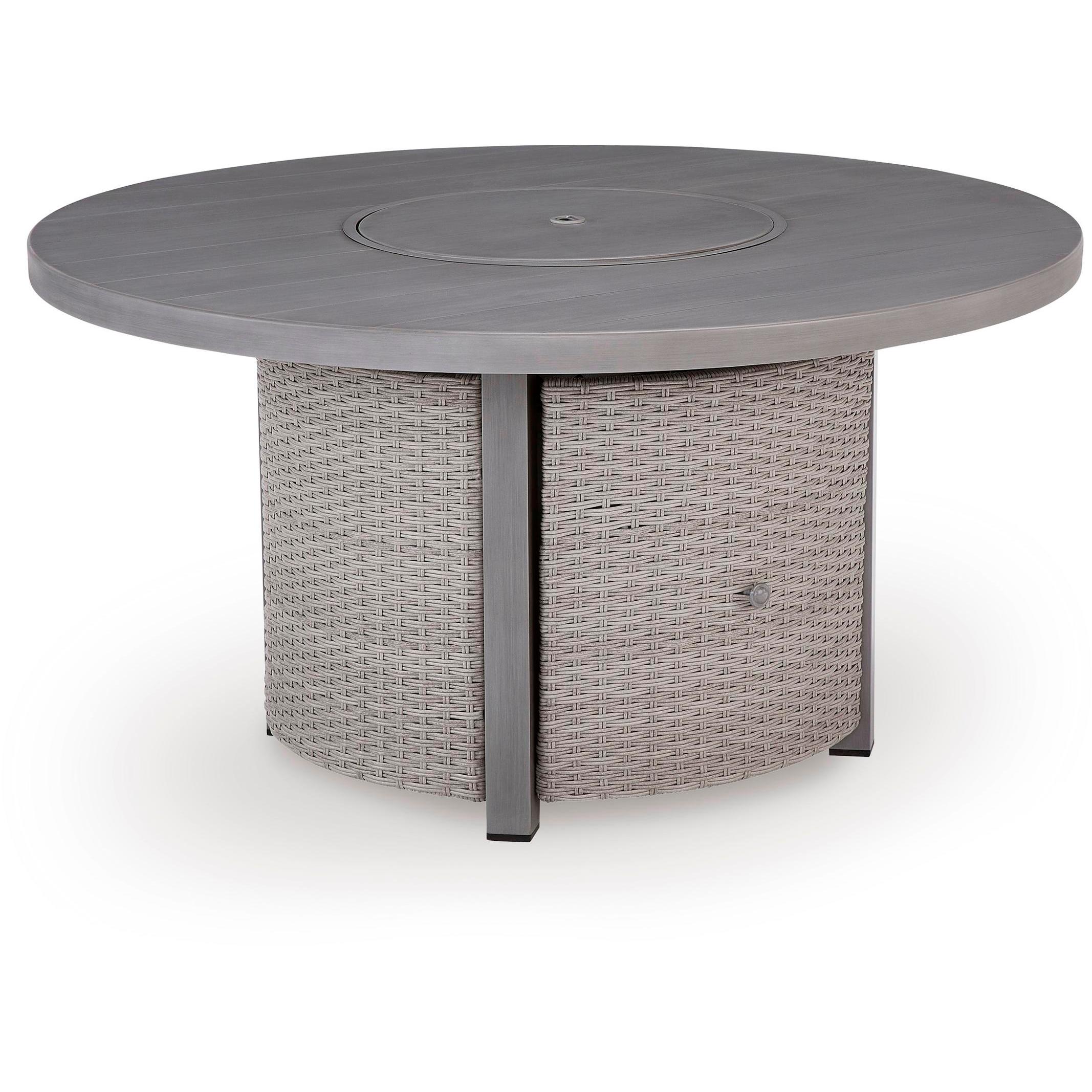 Signature Design by Ashley Half Moon Beach PCP418-776 Round Fire Pit Table IMAGE 1