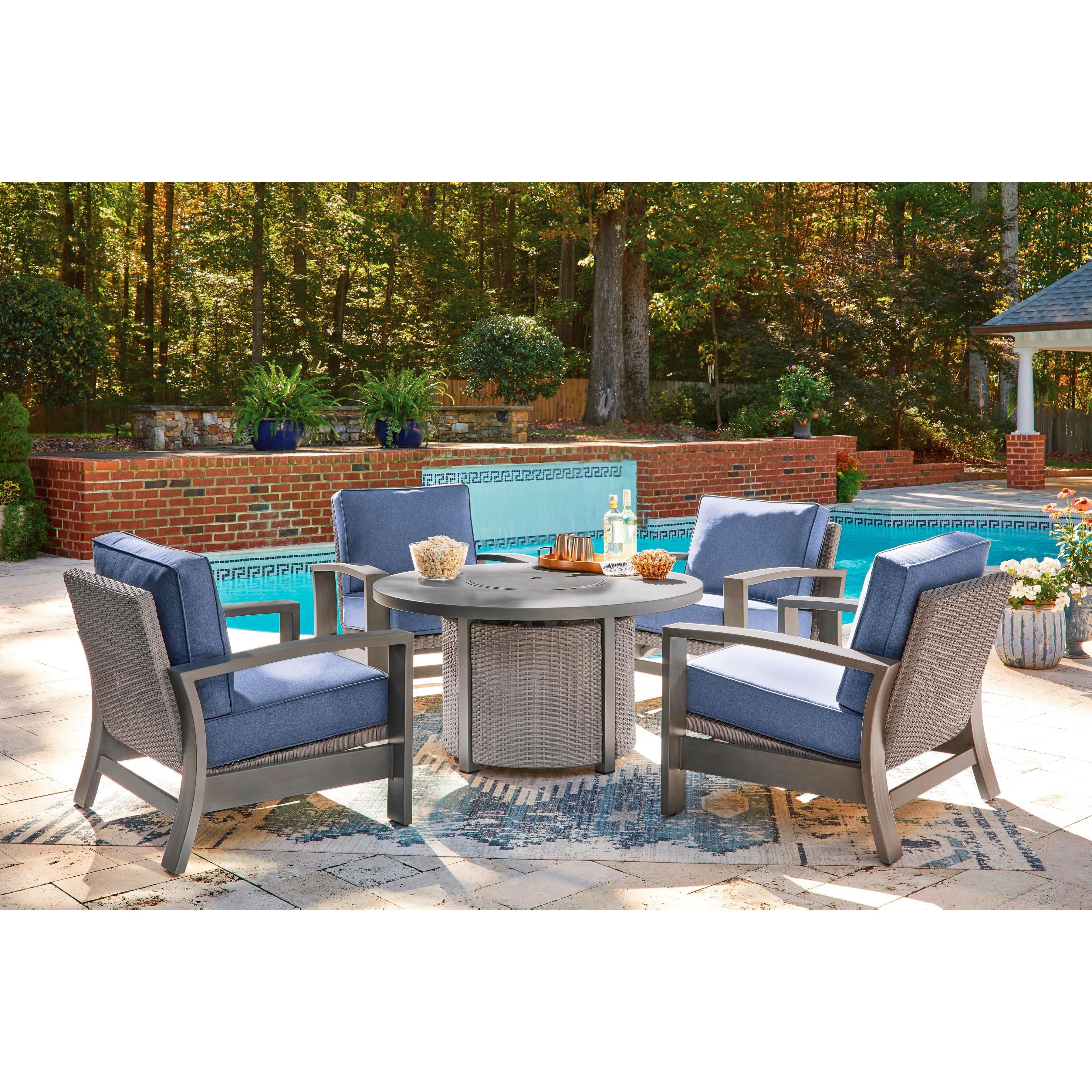 Signature Design by Ashley Half Moon Beach PCP418-776 Round Fire Pit Table IMAGE 11