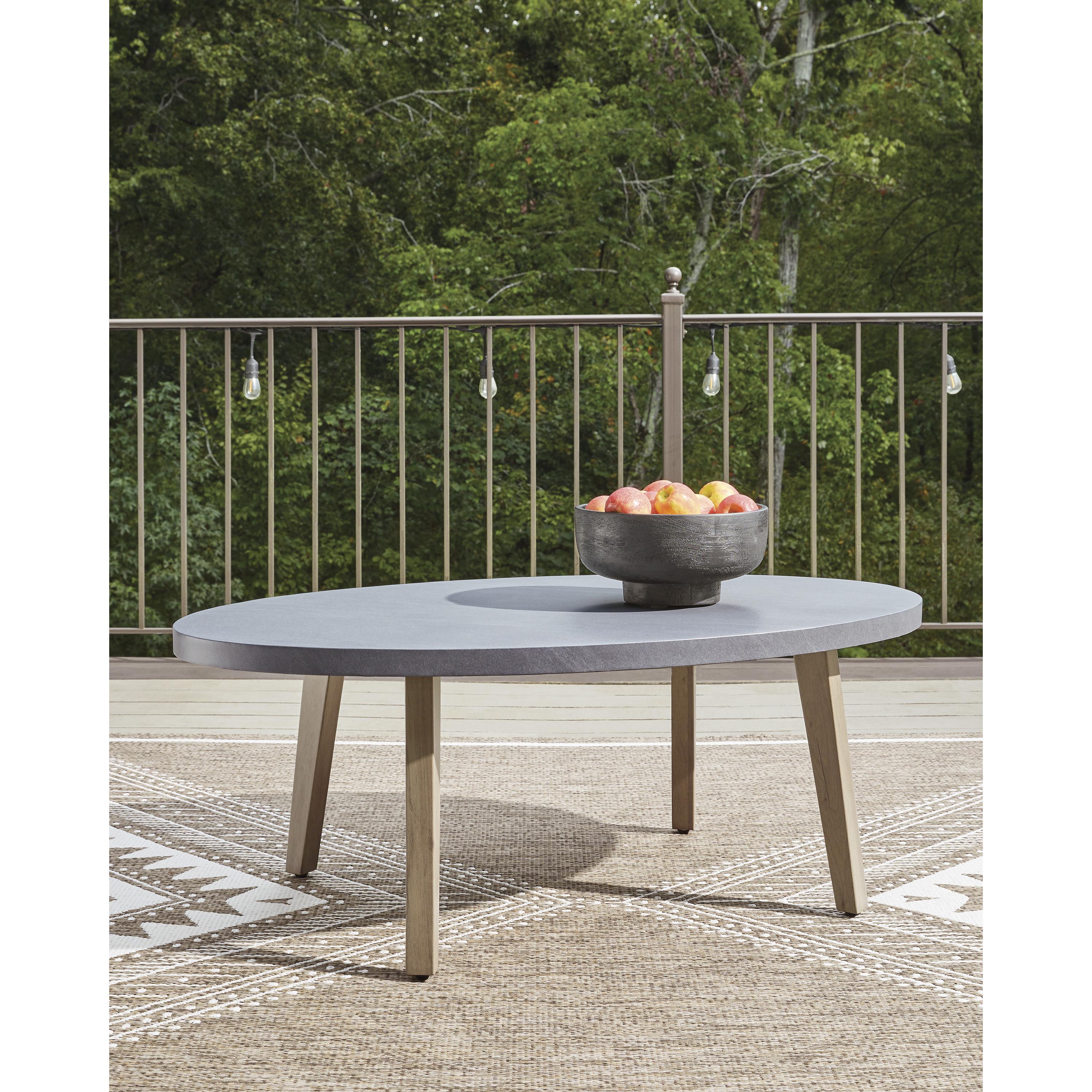 Signature Design by Ashley Harmony Headlands PCP428-701 Oval Cocktail Table IMAGE 3