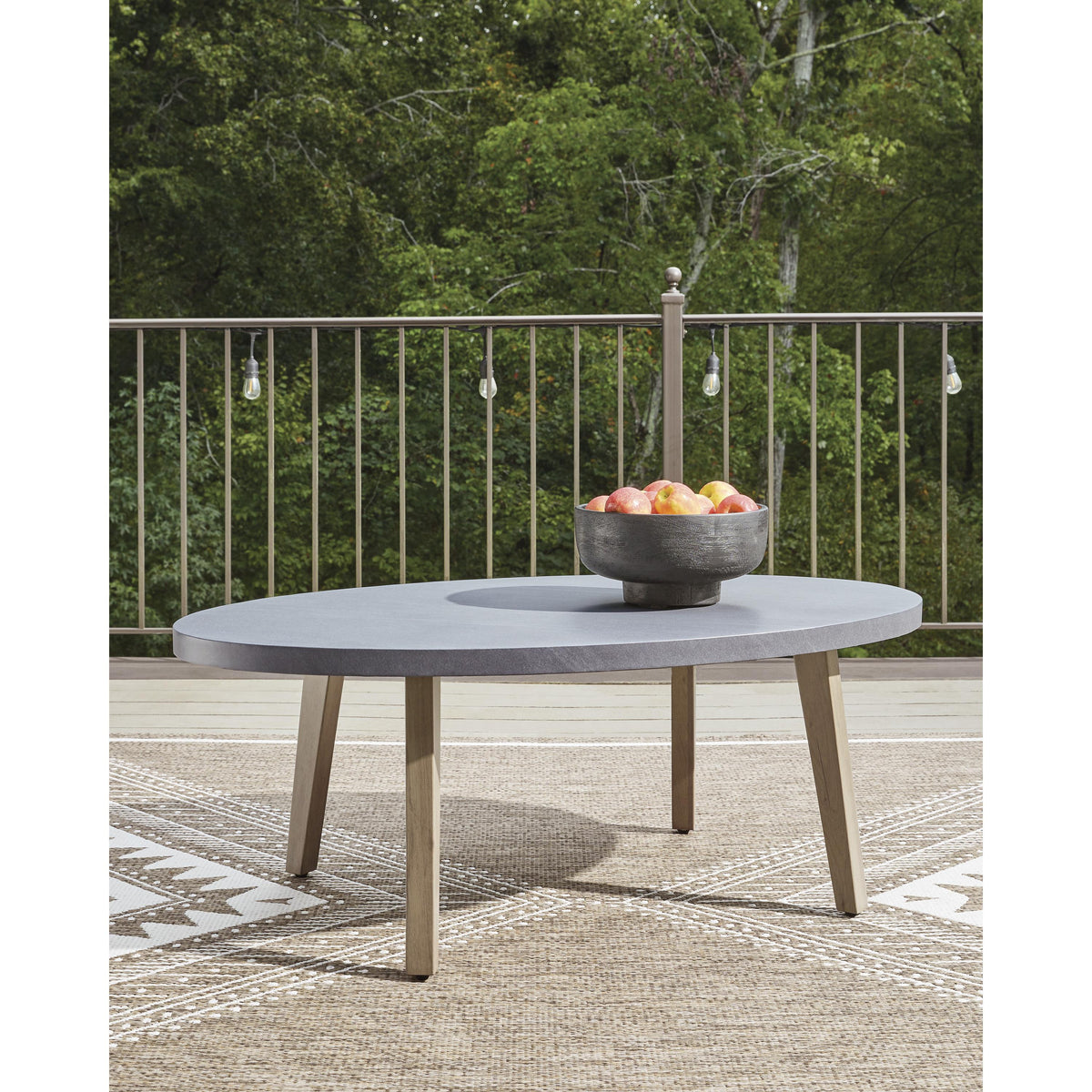 Signature Design by Ashley Harmony Headlands PCP428-701 Oval Cocktail Table IMAGE 3