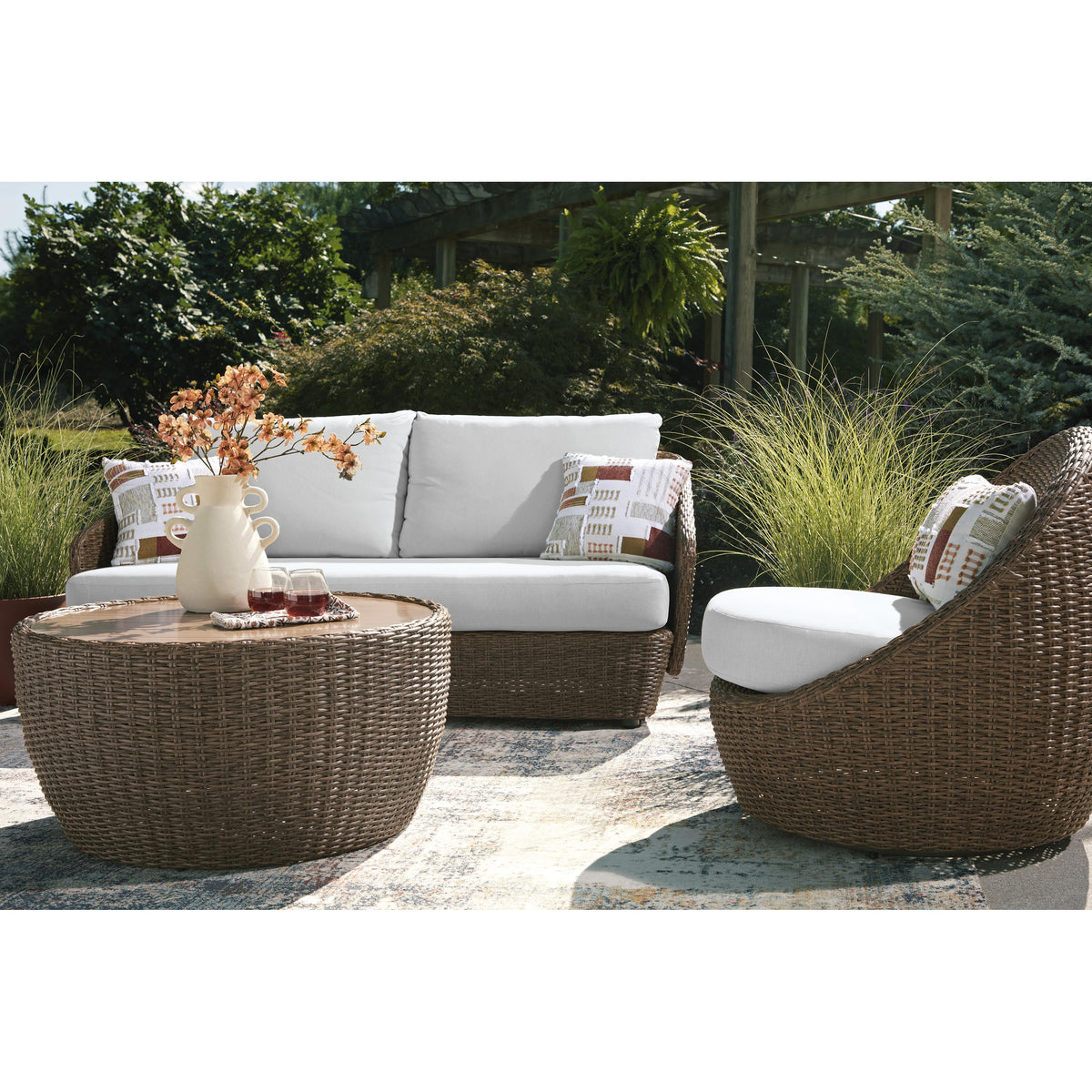 Signature Design by Ashley Double Point PCP503-070 Love/Swivel Chairs Set IMAGE 8
