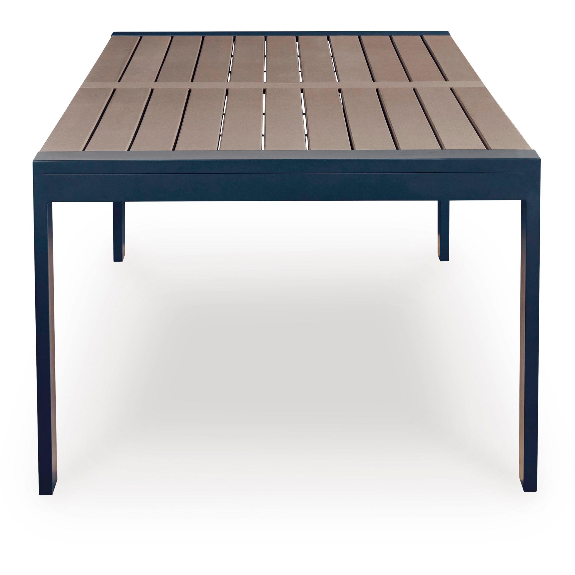 Signature Design by Ashley East Beach PCP587-625 Rectangular Dining Table with Umbrella Option IMAGE 3