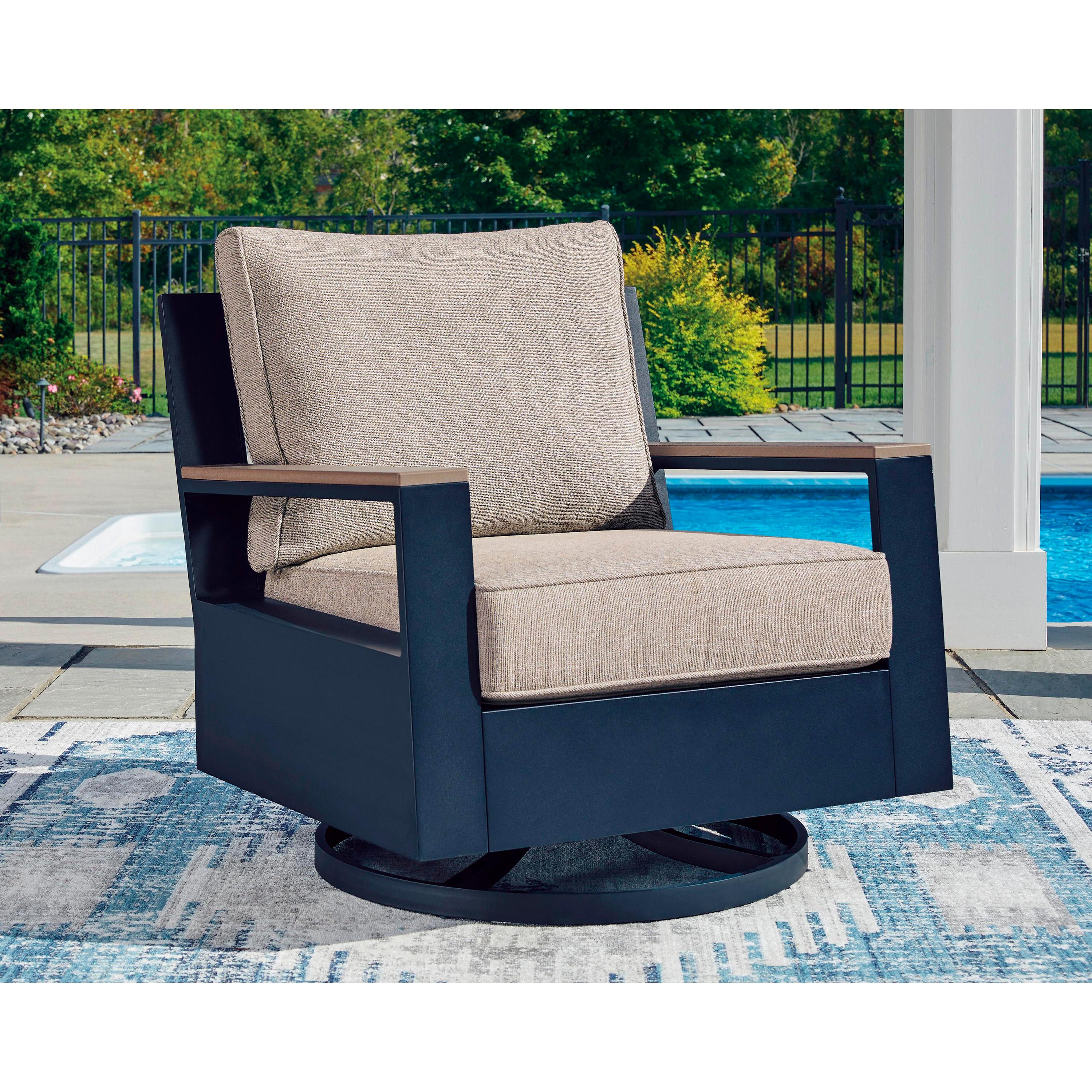 Signature Design by Ashley East Beach PCP587-821 Swivel Glider Chair with Cushion IMAGE 4