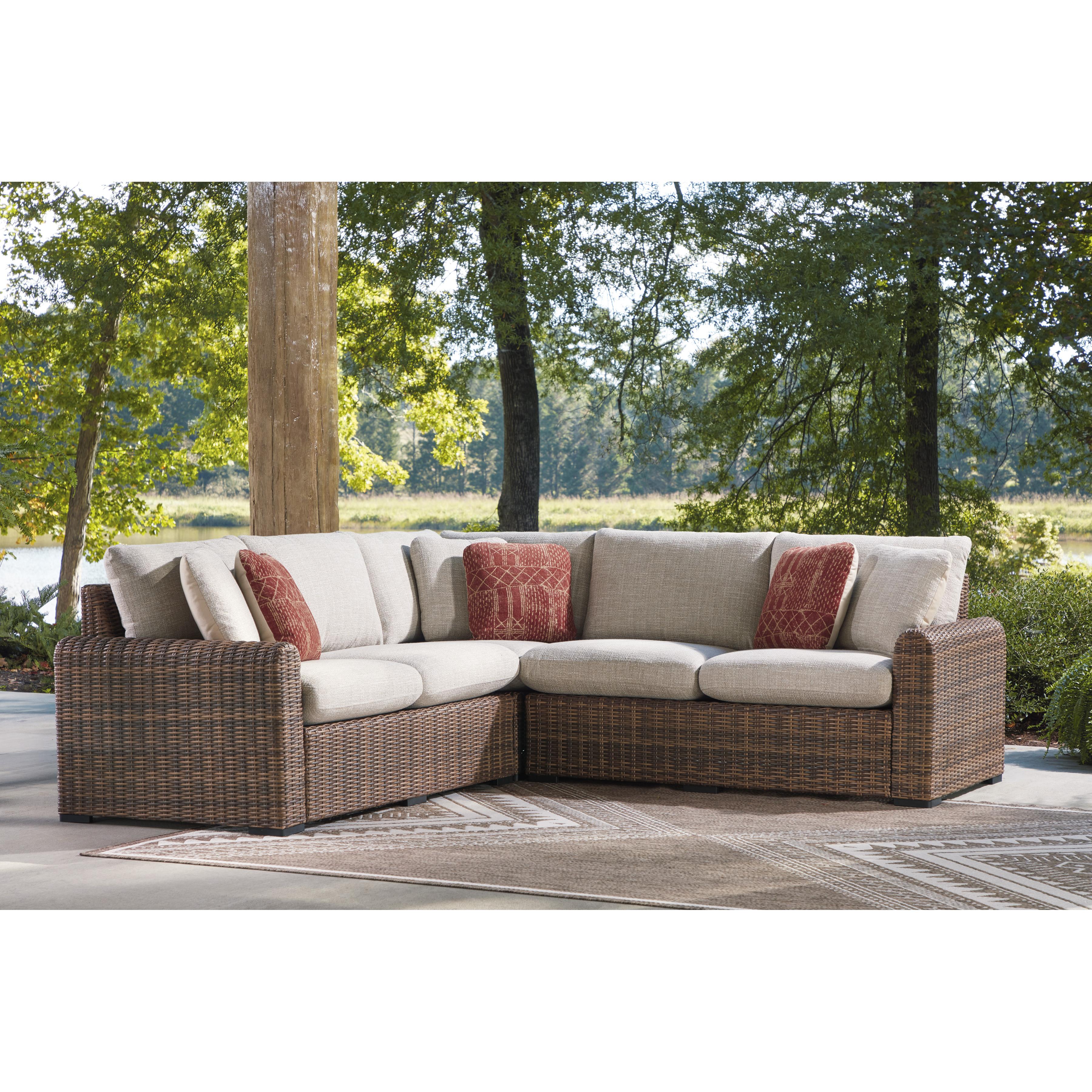 Signature Design by Ashley Dolan Creek PCP610P1 3 pc Outdoor Sectional IMAGE 2