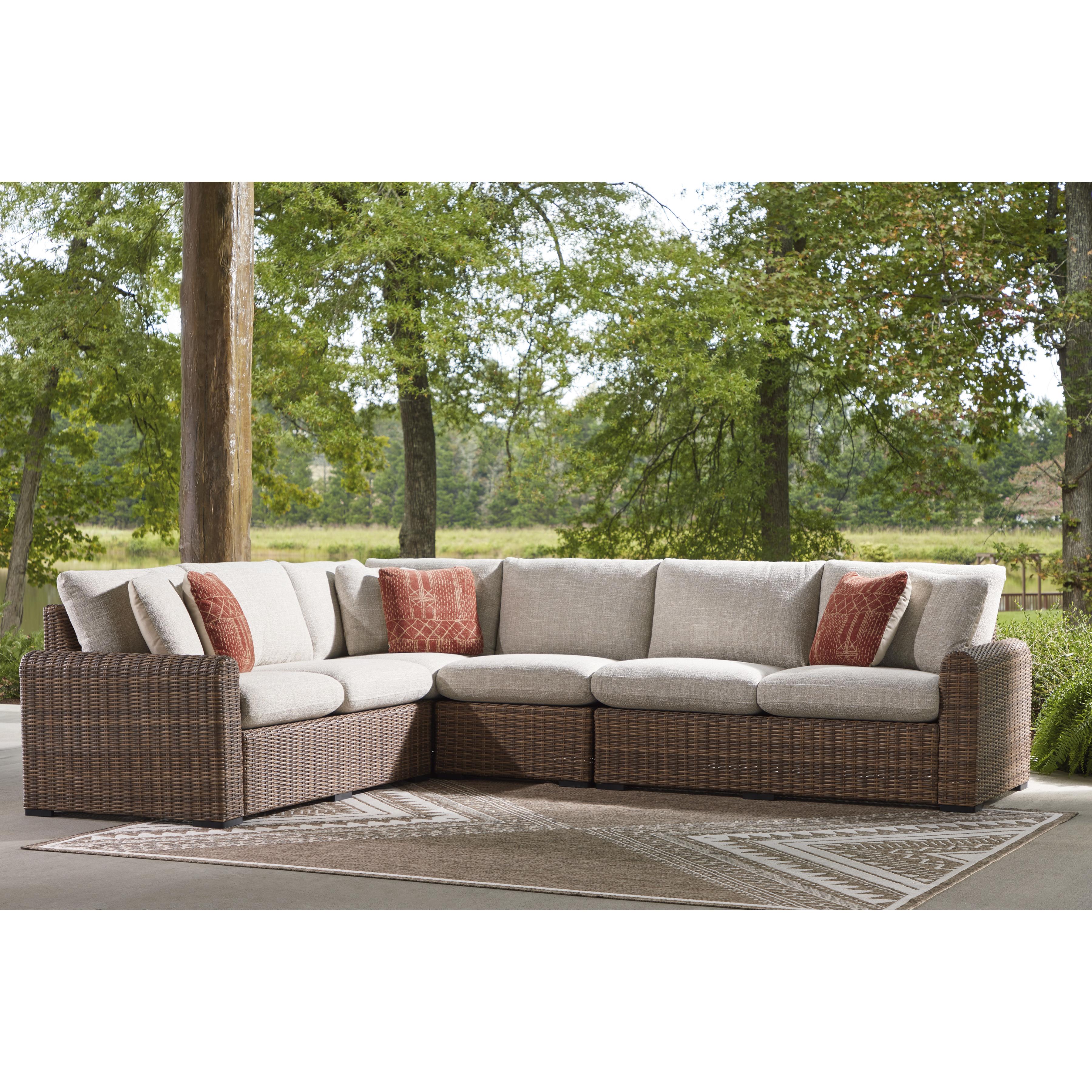 Signature Design by Ashley Dolan Creek PCP610P2 4 pc Outdoor Sectional IMAGE 2