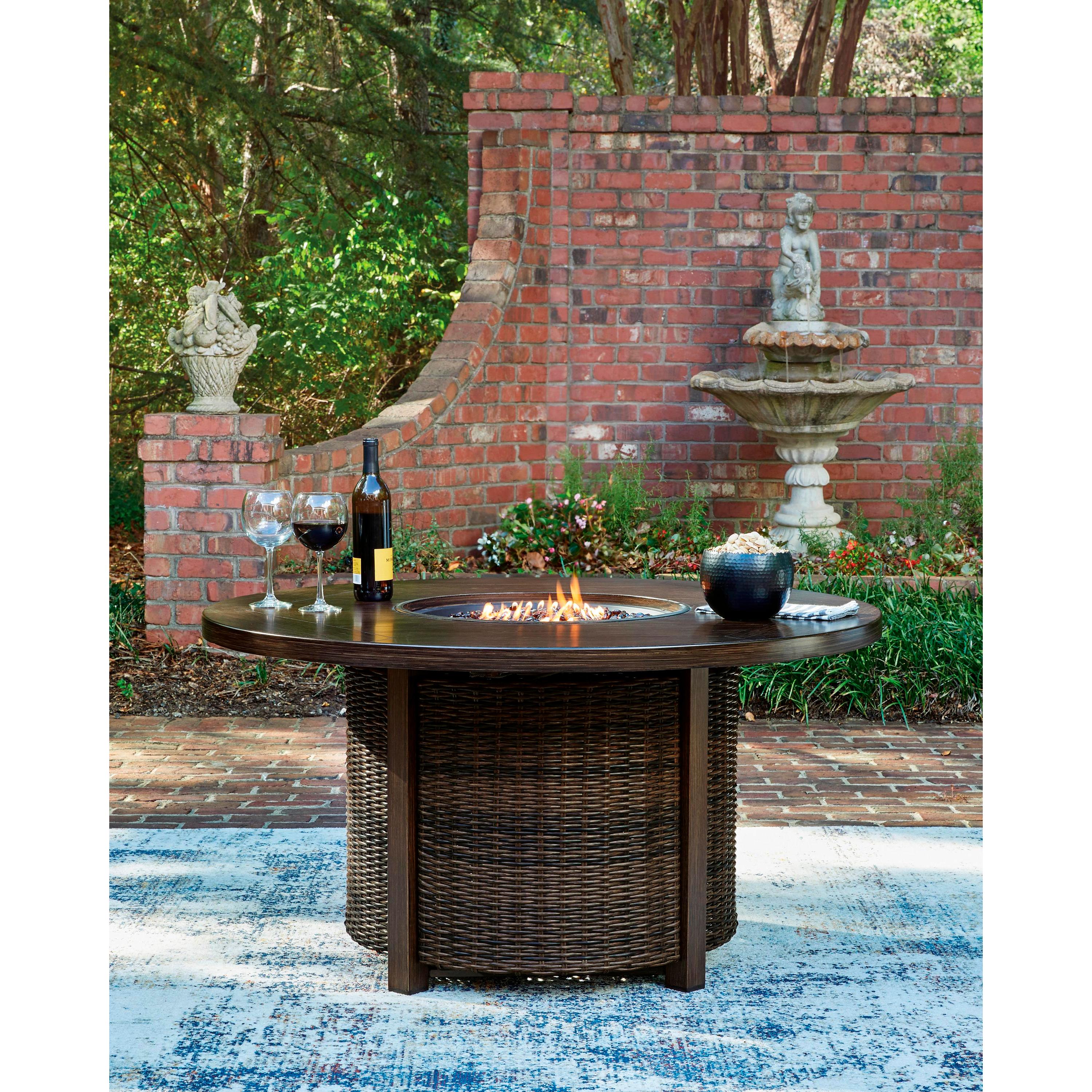 Signature Design by Ashley Monterey Point PCP760-776 Round Fire Pit Table IMAGE 4