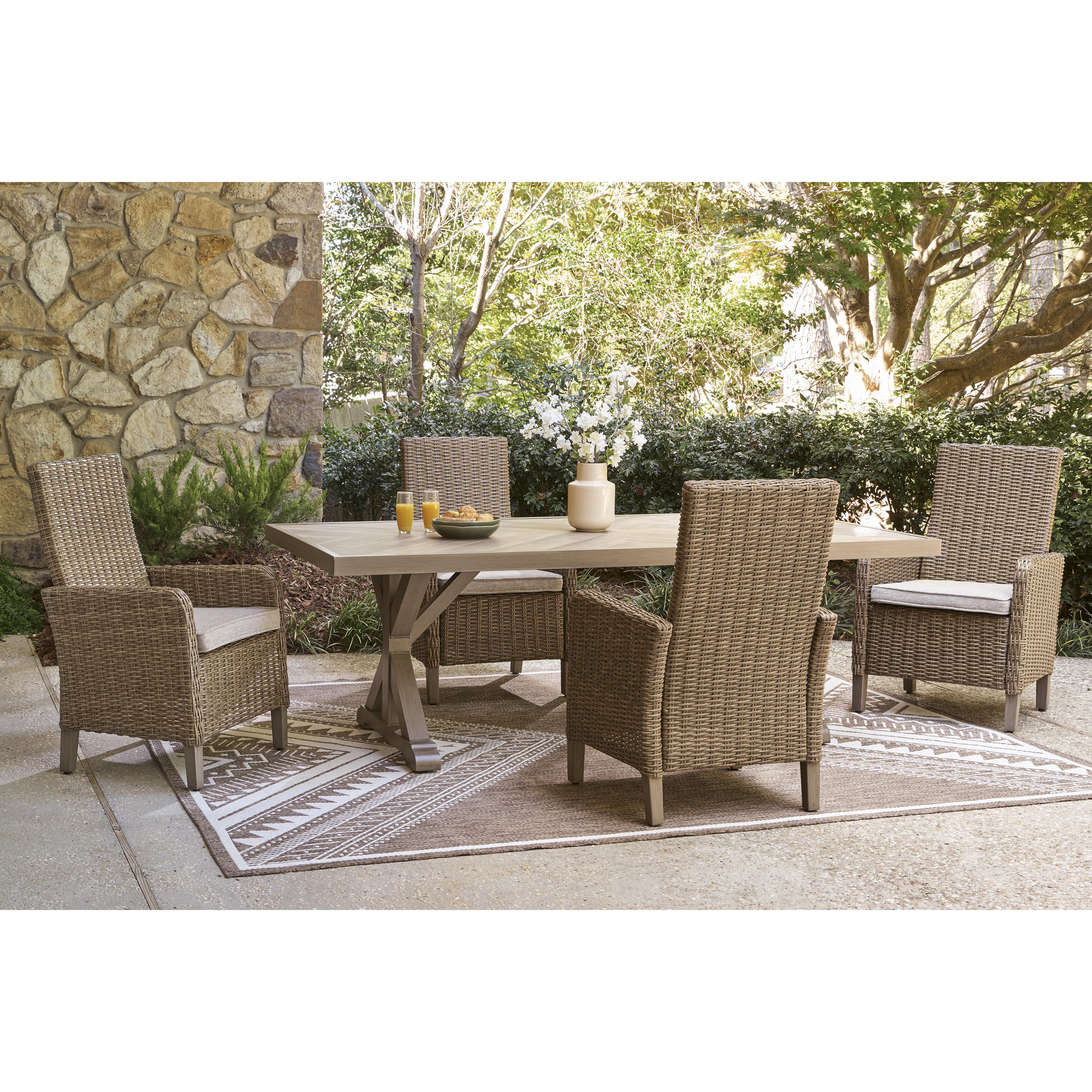Signature Design by Ashley Laguna Heights PCP790-625 Rectangular Dining Table with Umbrella Option IMAGE 13