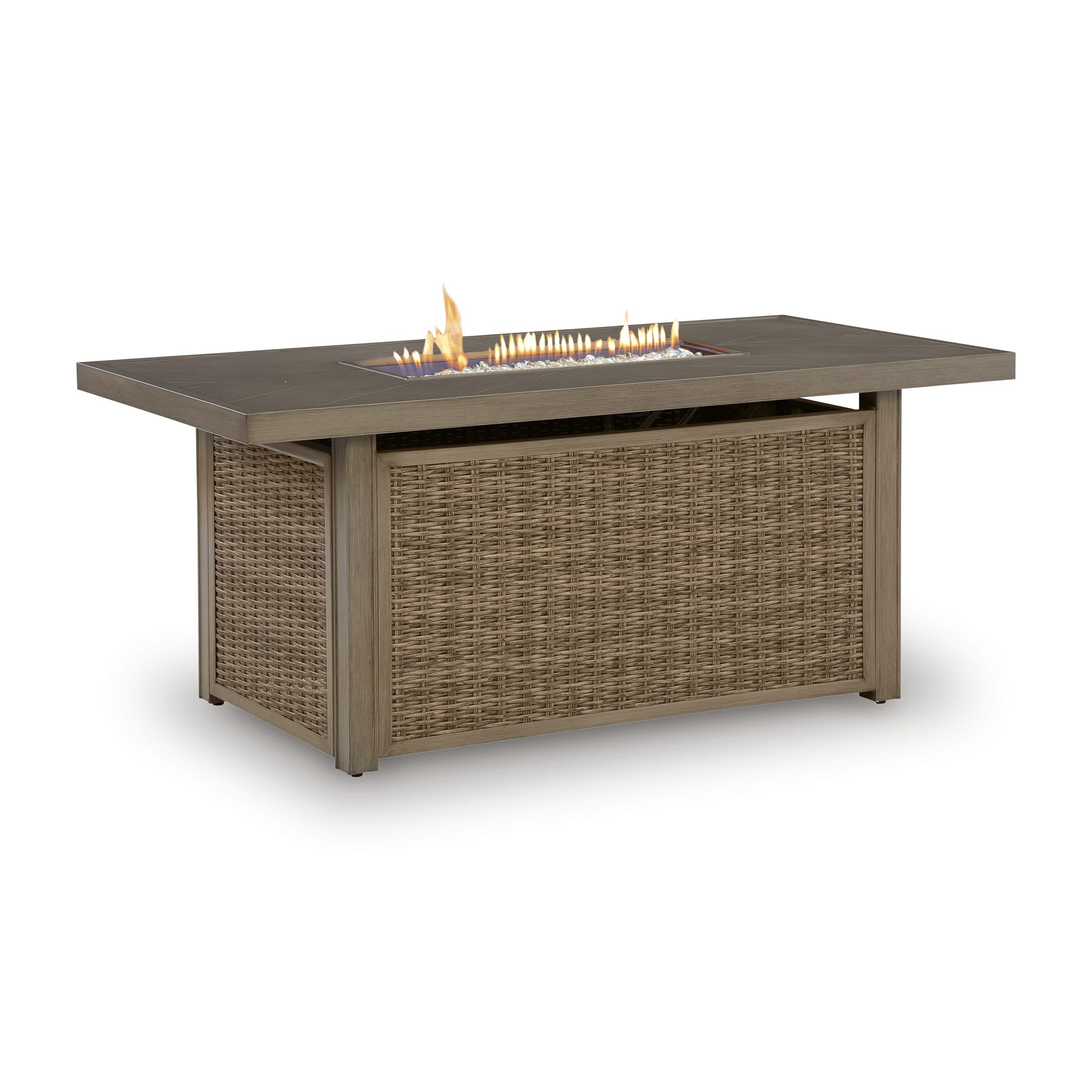 Signature Design by Ashley Laguna Heights PCP790-773 Rectangular Fire Pit Table IMAGE 2