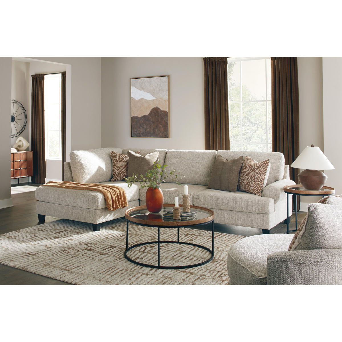 Benchcraft Steelwater Retreat Fabric 2 pc Sectional 6670416/6670467 IMAGE 4