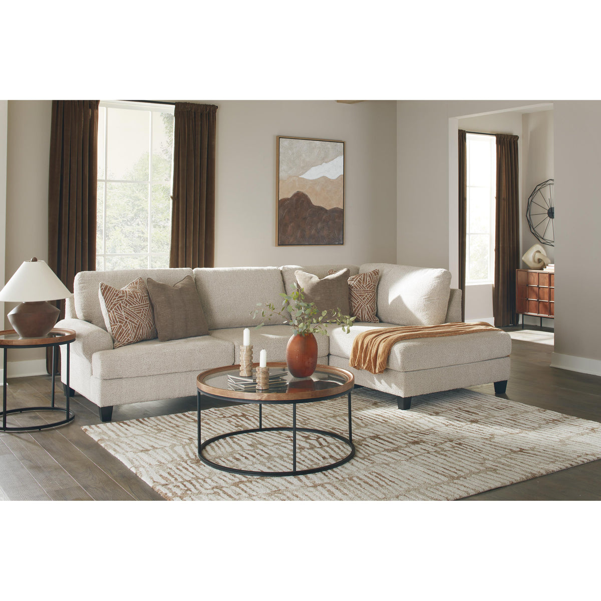 Benchcraft Steelwater Retreat Fabric 2 pc Sectional 6670466/6670417 IMAGE 3