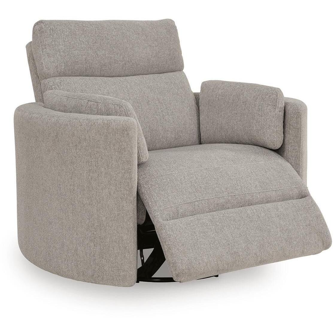 Benchcraft ModMax Luxe Power Swivel Glider Fabric Recliner 6860561P IMAGE 3