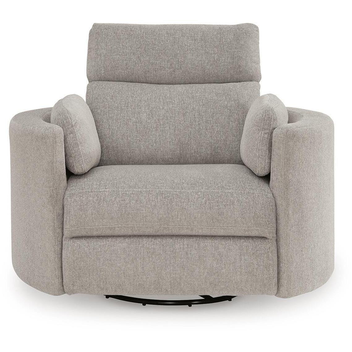 Benchcraft ModMax Luxe Power Swivel Glider Fabric Recliner 6860561P IMAGE 4