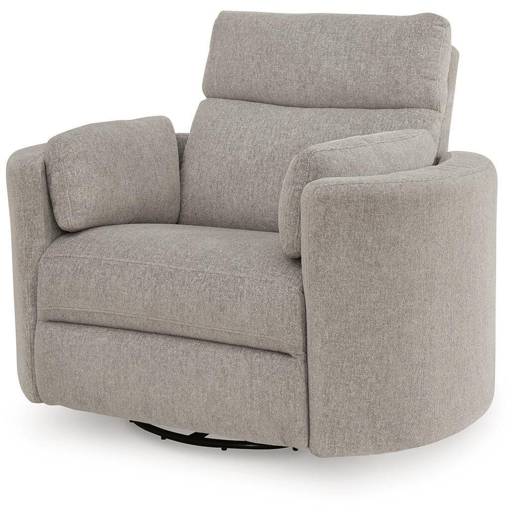 Benchcraft ModMax Luxe Power Swivel Glider Fabric Recliner 6860561P IMAGE 5