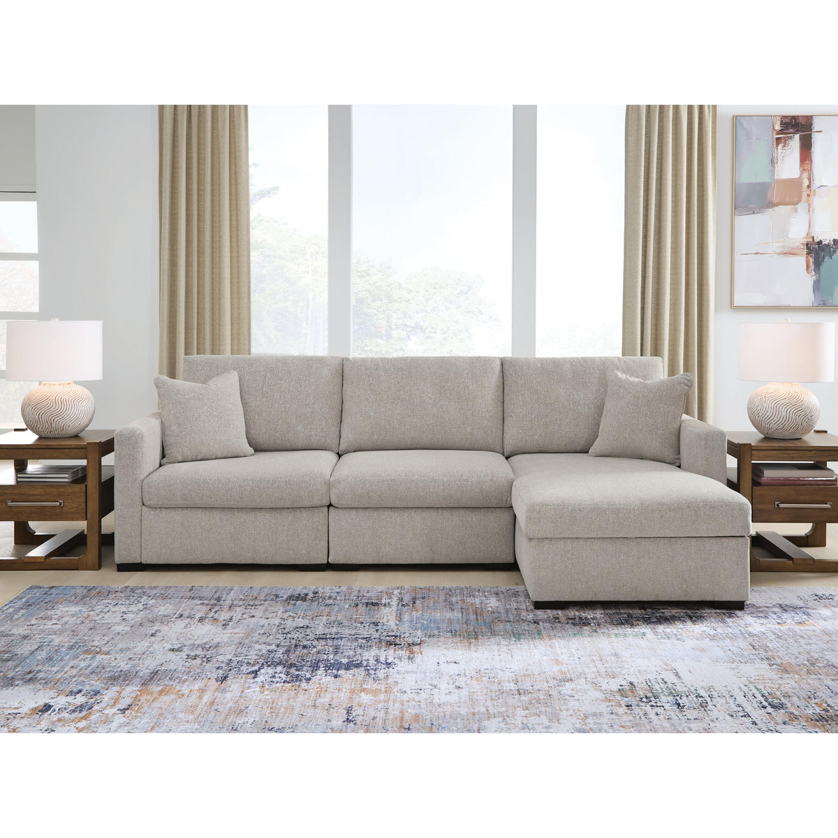 Benchcraft ModMax Luxe Stationary Fabric Sofa 6860517/6860546/6860564 IMAGE 1