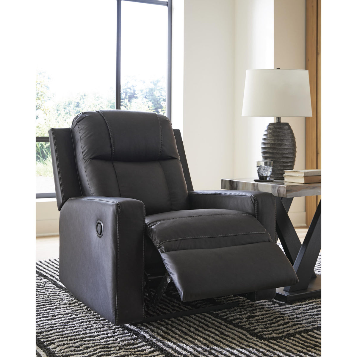 Benchcraft Mackmenville Leather Look Recliner with Wall Recline 7471329 IMAGE 6