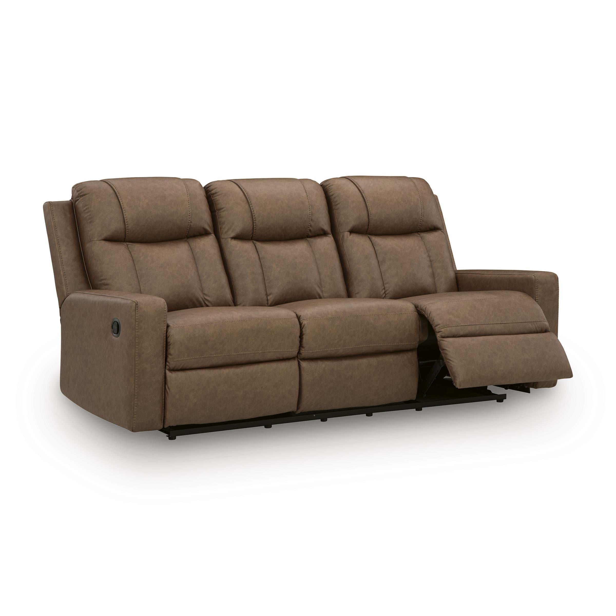 Benchcraft Mackmenville Reclining Leather Look Sofa 7471488 IMAGE 2