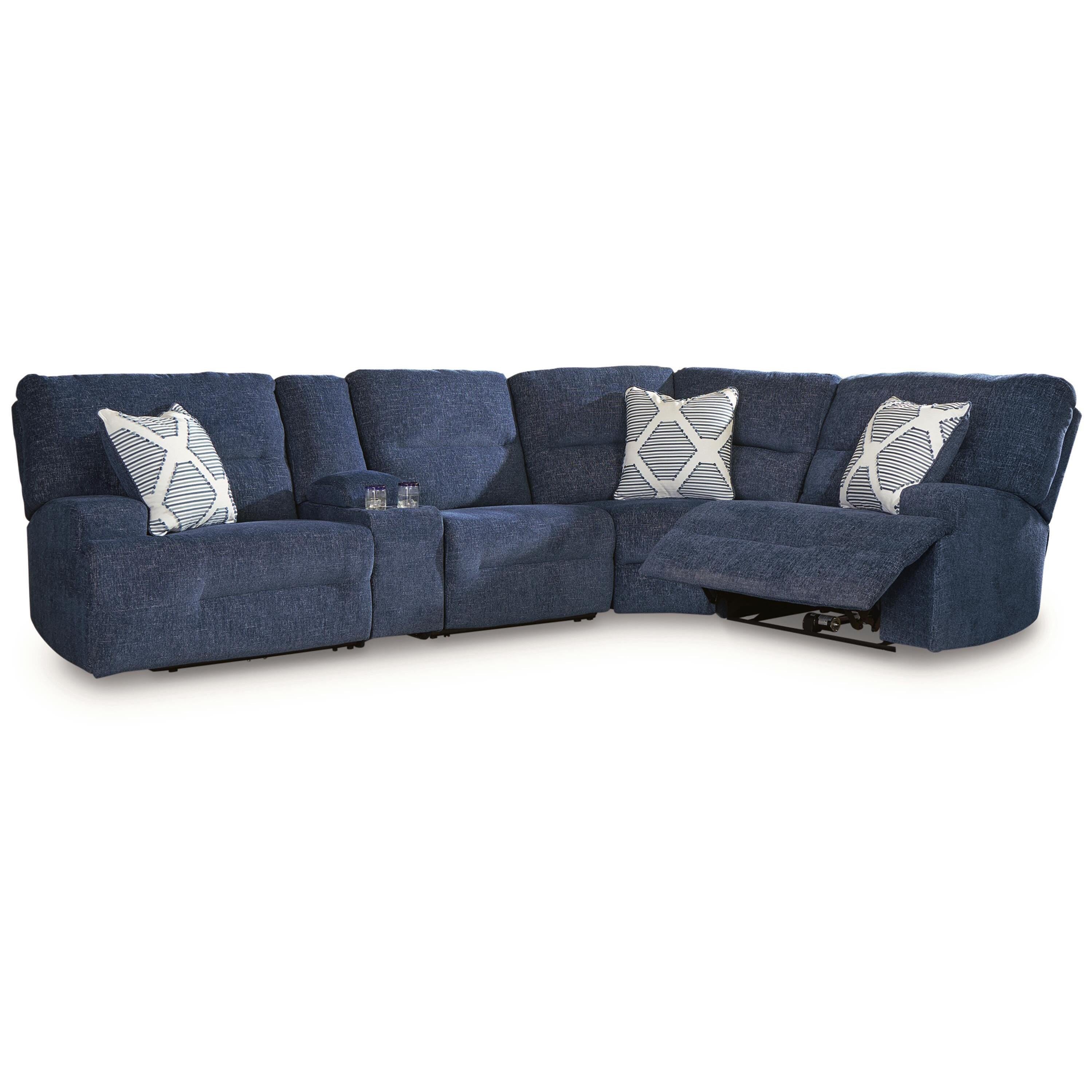 Signature Design by Ashley Acklen Place Power Reclining Fabric 5 pc Sectional 9360731/9360757/9360758/9360762/9360777 IMAGE 1