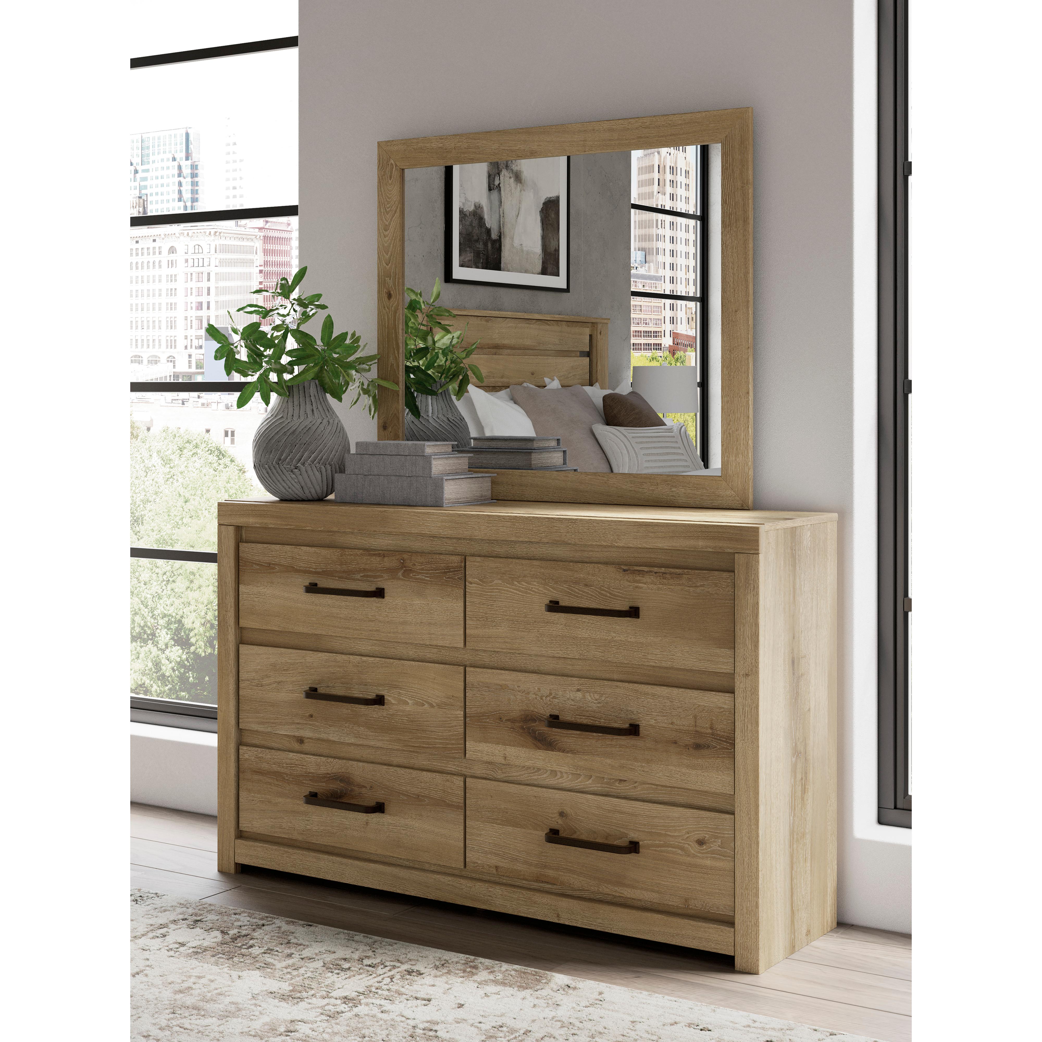 Benchcraft Brozmont Dresser with Mirror B1045-31/B1045-36 IMAGE 9