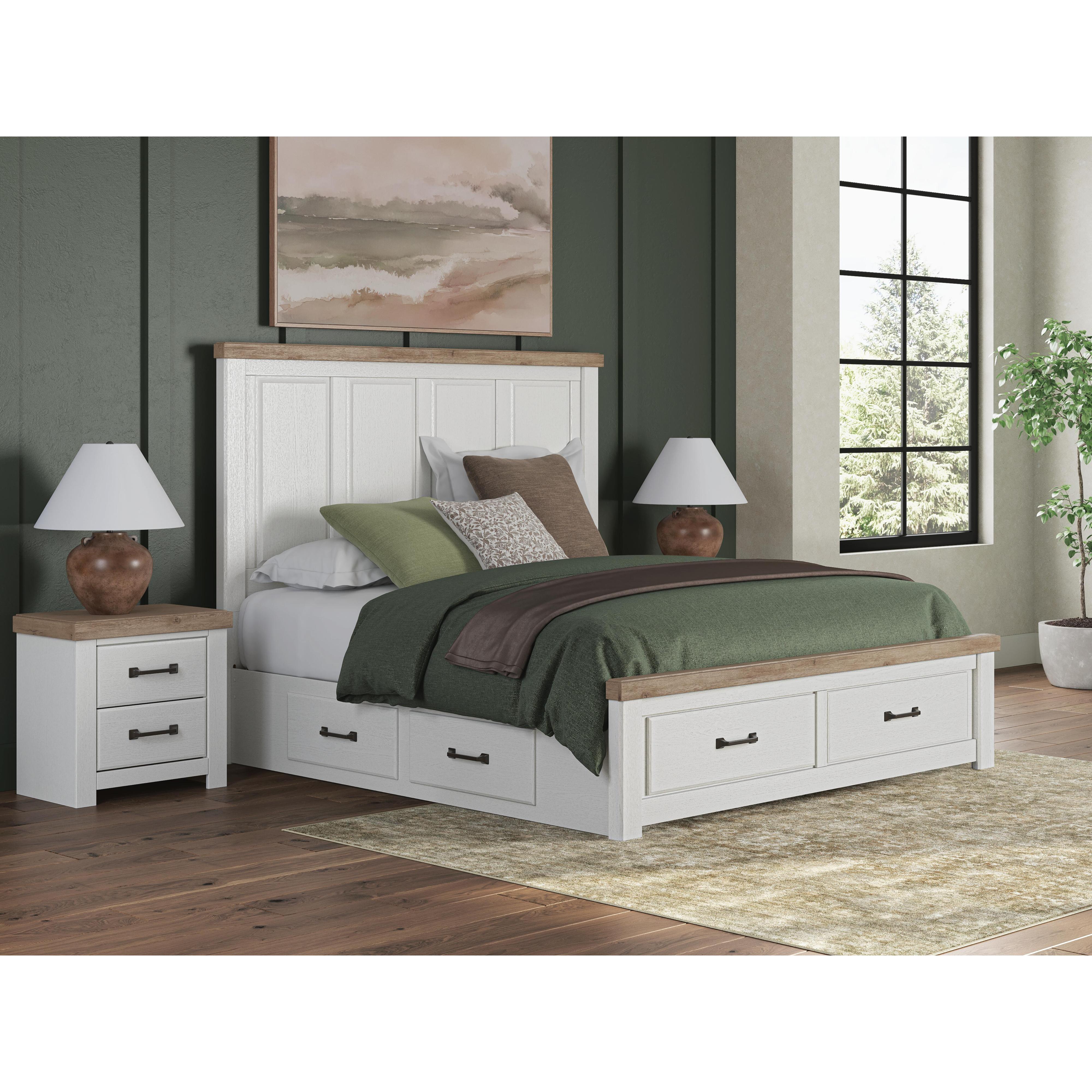 Signature Design by Ashley Savonport King Panel Bed with Storage B100-14/B4615-56S/B4615-58/B4615-95 IMAGE 2