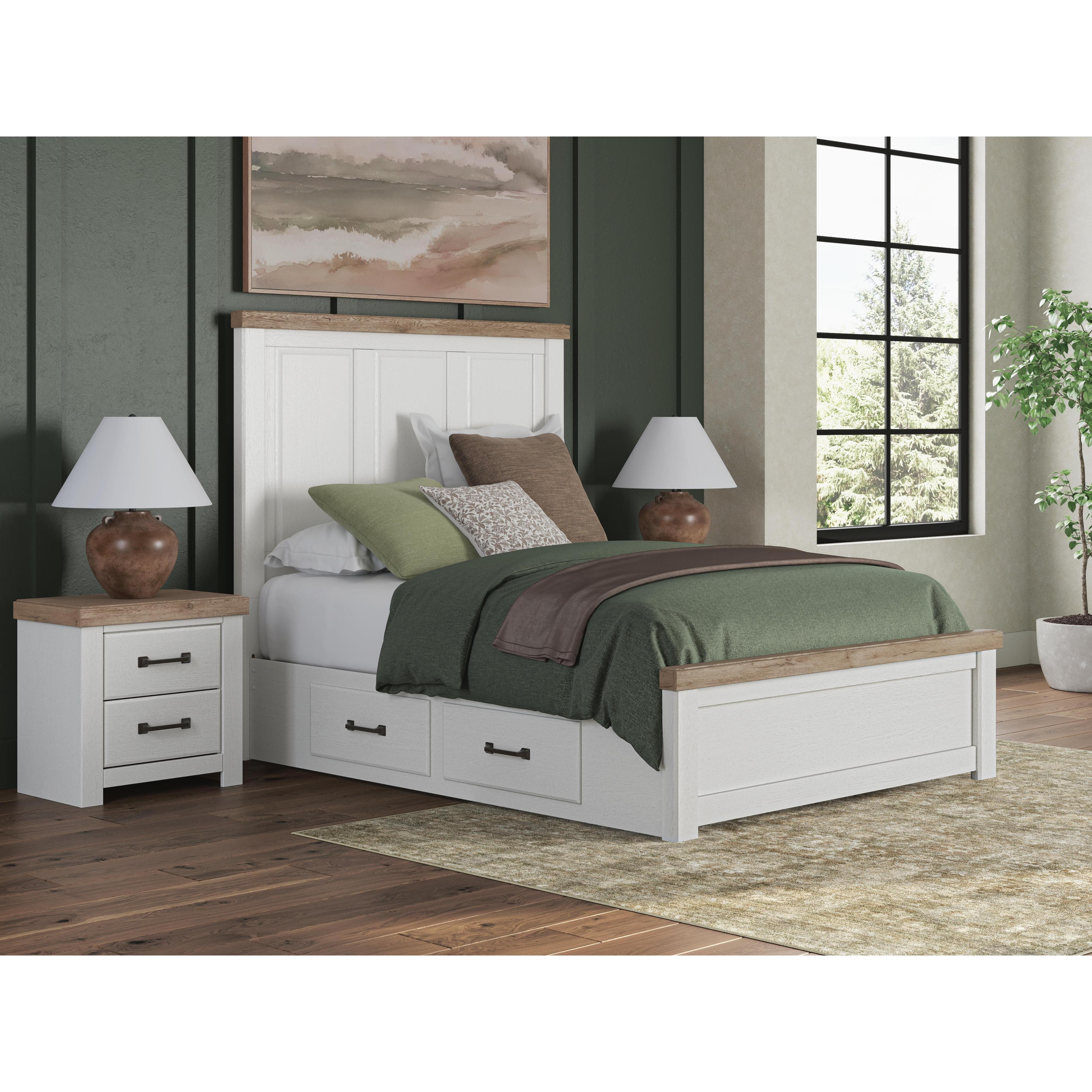 Signature Design by Ashley Savonport Queen Panel Bed with Storage B100-13/B4615-54/B4615-57/B4615-60/B4615-95 IMAGE 2