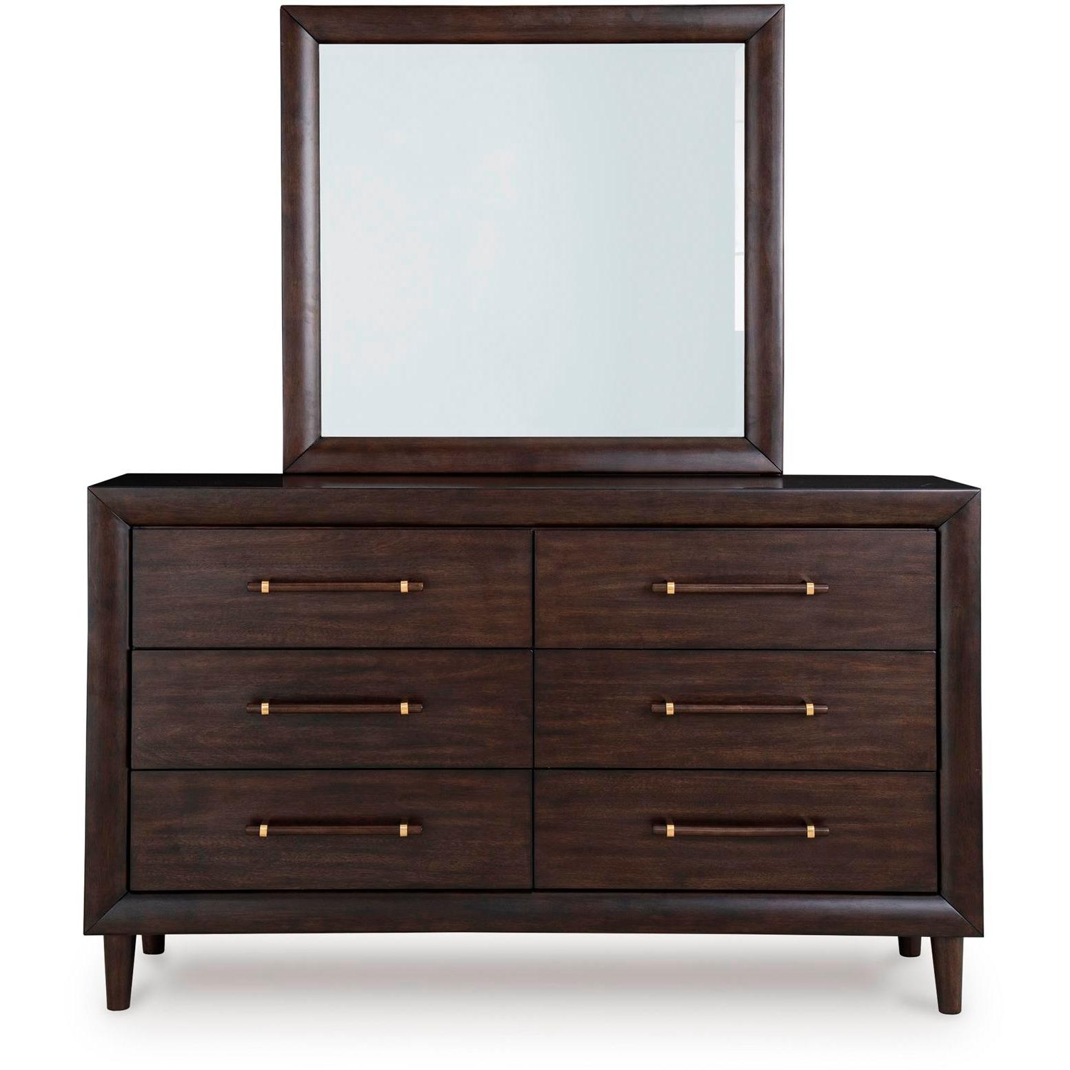 Benchcraft Dantenton 6-Drawer Dresser with Mirror B611-31/B611-36 IMAGE 2