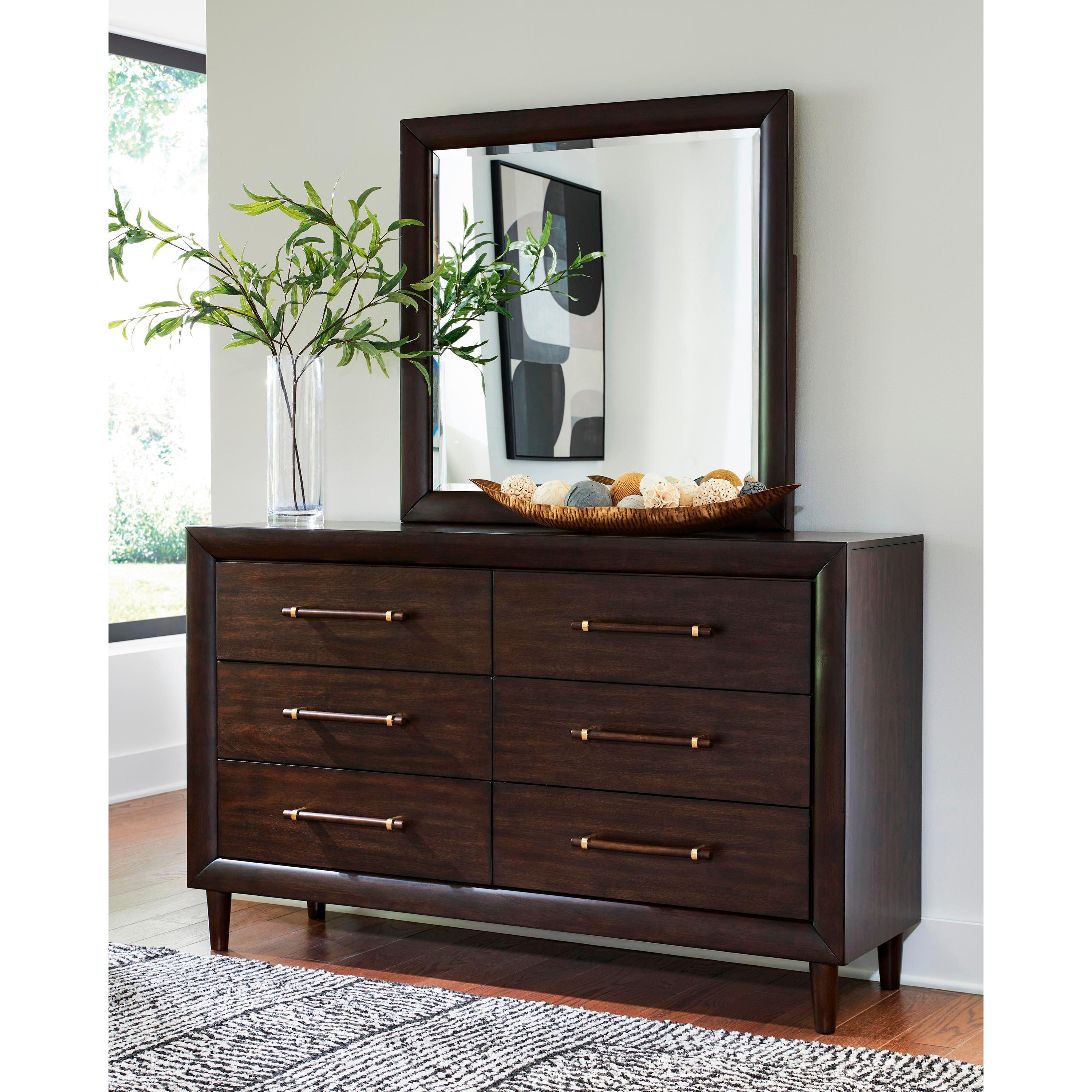 Benchcraft Dantenton 6-Drawer Dresser with Mirror B611-31/B611-36 IMAGE 3