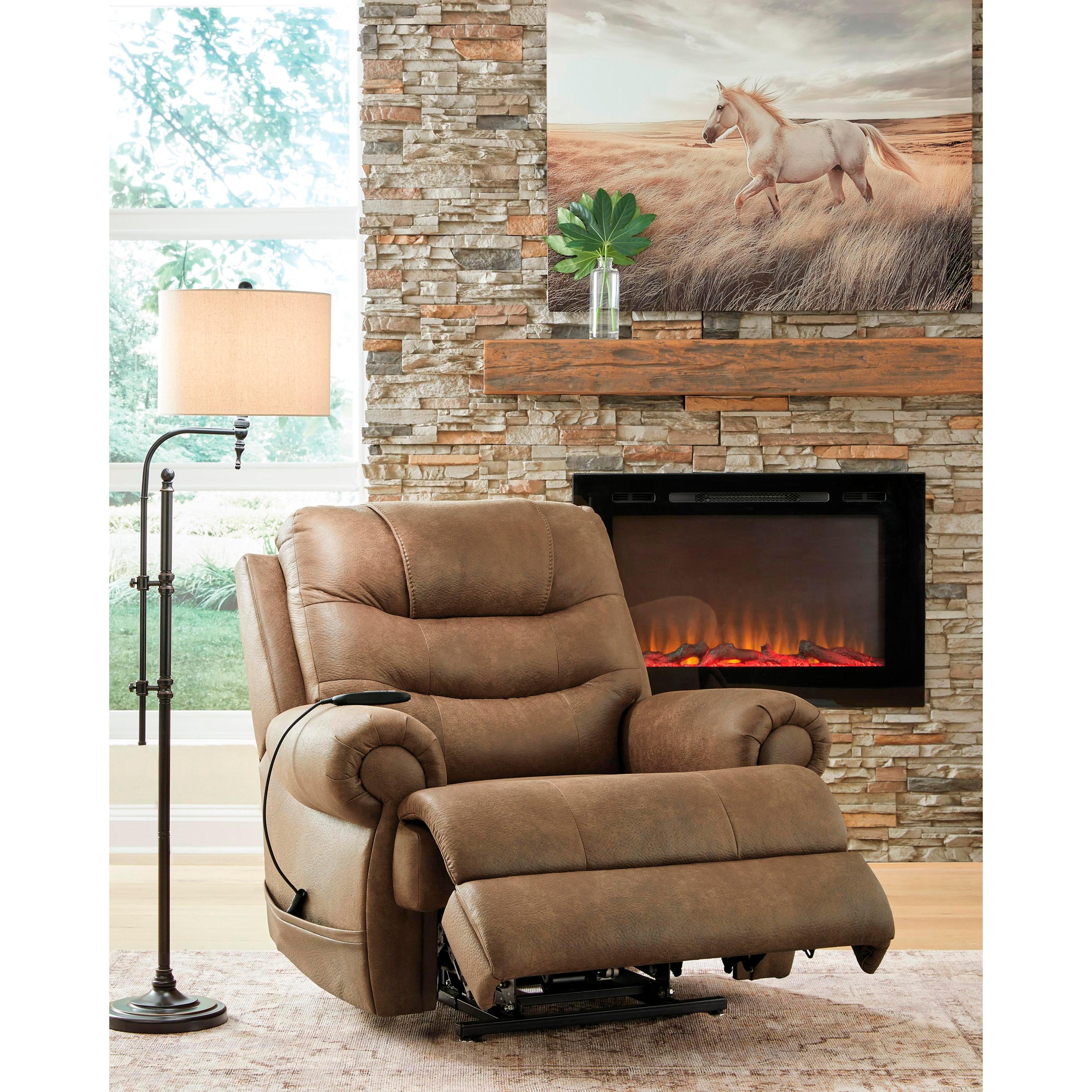Signature Design by Ashley Revived and Restored Leather Look Lift Chair with Heat PC8240712 IMAGE 7