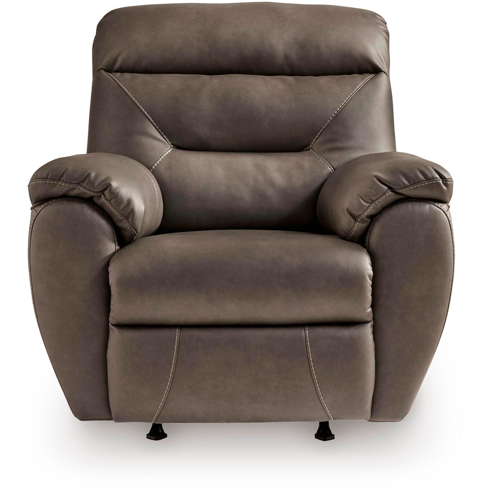 Signature Design by Ashley Elksworth Rocker Leather Look Recliner PC8400325 IMAGE 3