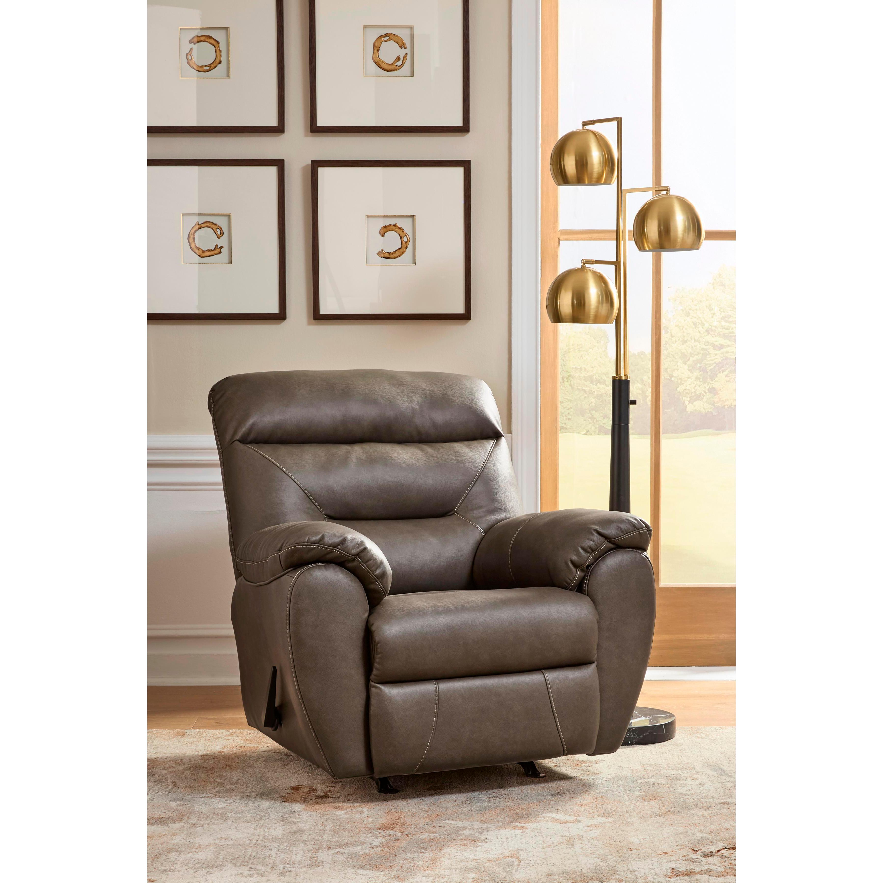 Signature Design by Ashley Elksworth Rocker Leather Look Recliner PC8400325 IMAGE 5