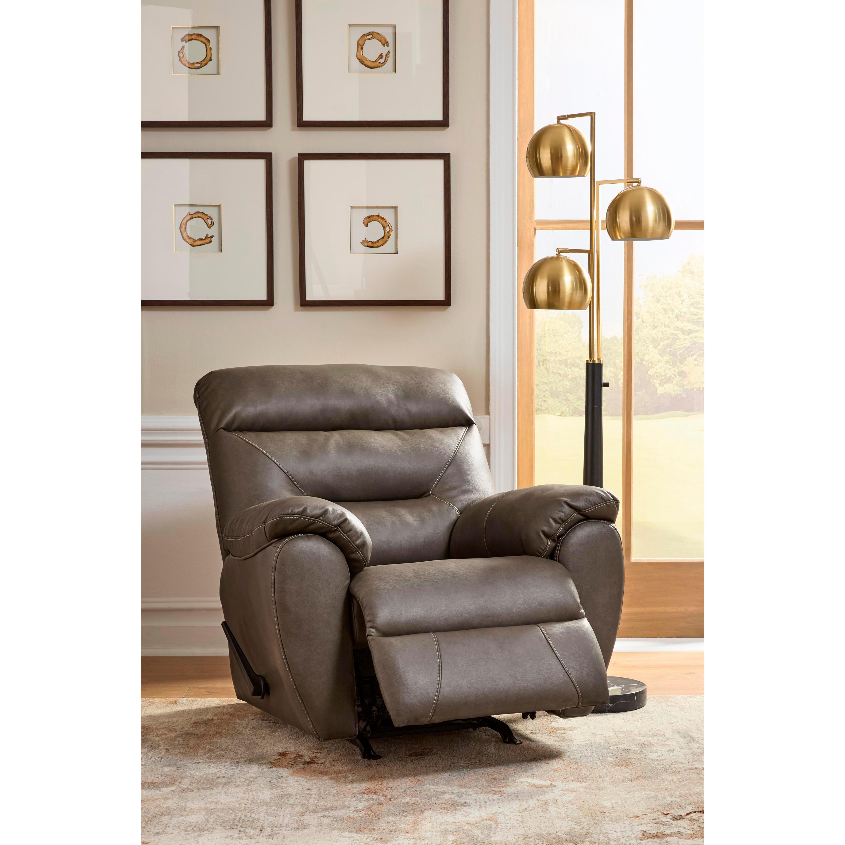 Signature Design by Ashley Elksworth Rocker Leather Look Recliner PC8400325 IMAGE 6