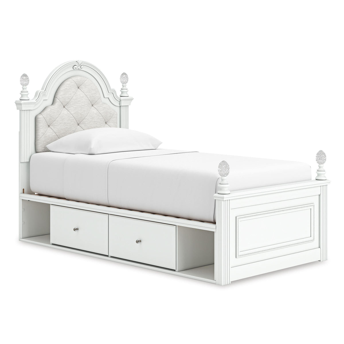 Signature Design by Ashley Kozlani Twin Upholstered Panel Bed with Storage PCB1819-153/PCB1819-52/PCB1819-150/B100-11 IMAGE 1