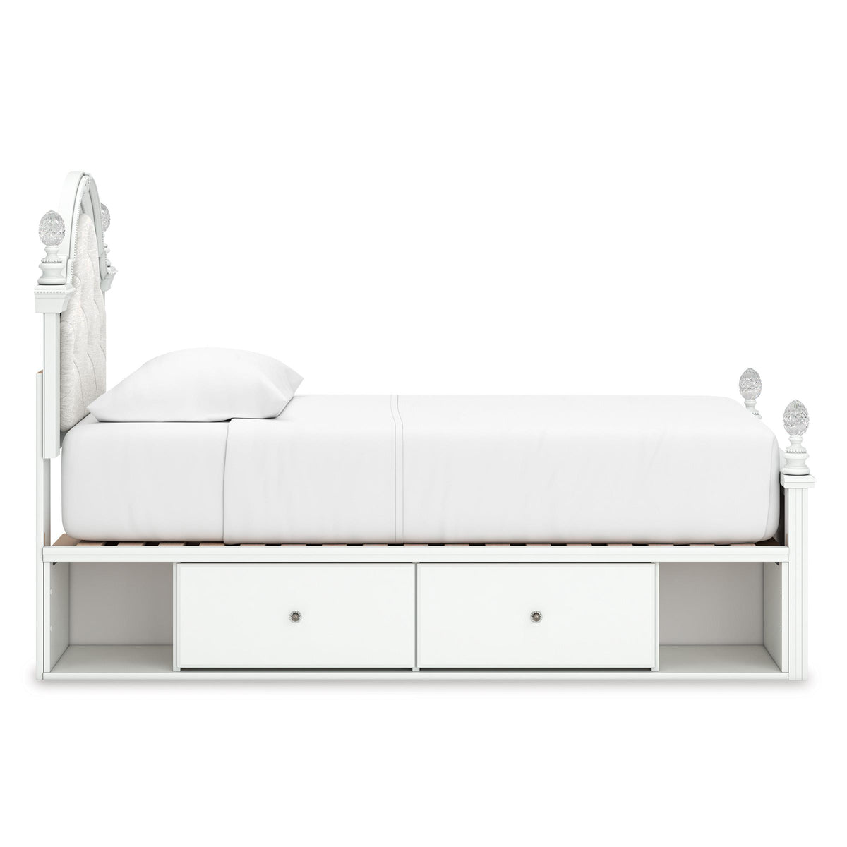 Signature Design by Ashley Kozlani Twin Upholstered Panel Bed with Storage PCB1819-153/PCB1819-52/PCB1819-150/B100-11 IMAGE 4