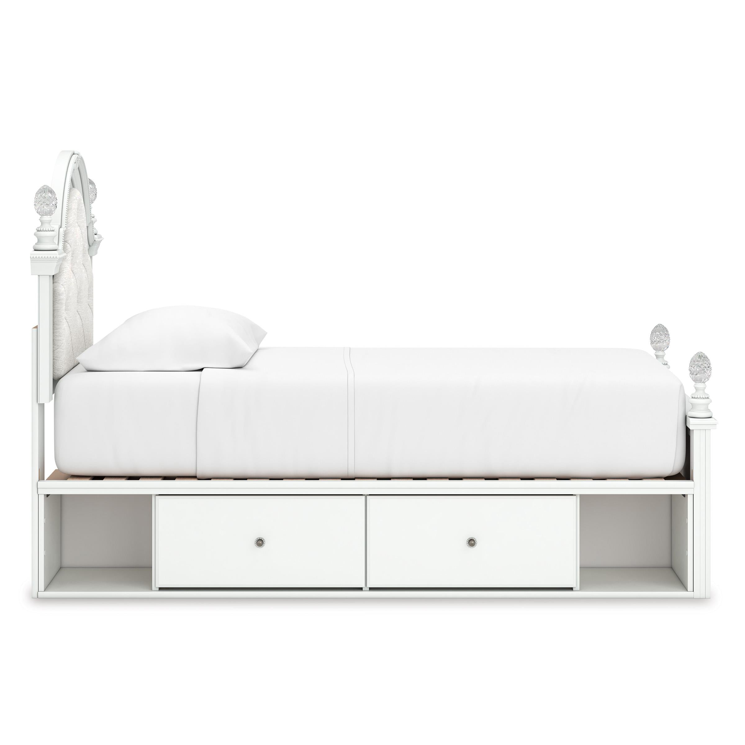 Signature Design by Ashley Kozlani Twin Upholstered Panel Bed with Storage PCB1819-153/PCB1819-52/PCB1819-150/B100-11 IMAGE 4