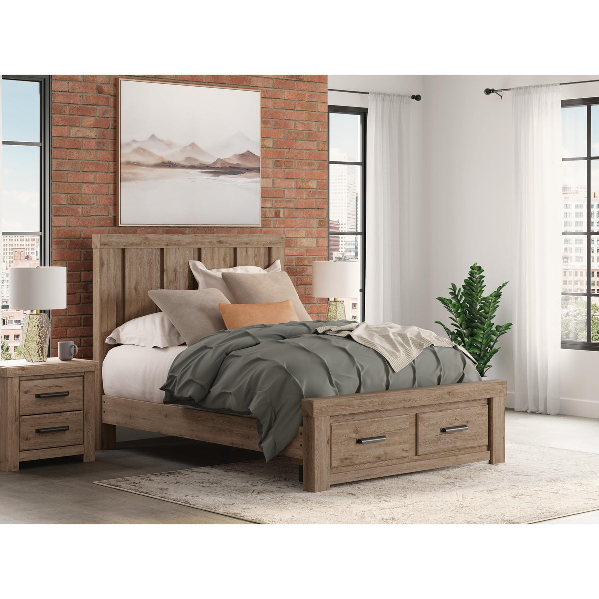 Signature Design by Ashley Oliandon Queen Panel Bed with Storage B100-13/PCB2844-54S/PCB2844-57/PCB2844-95 IMAGE 10