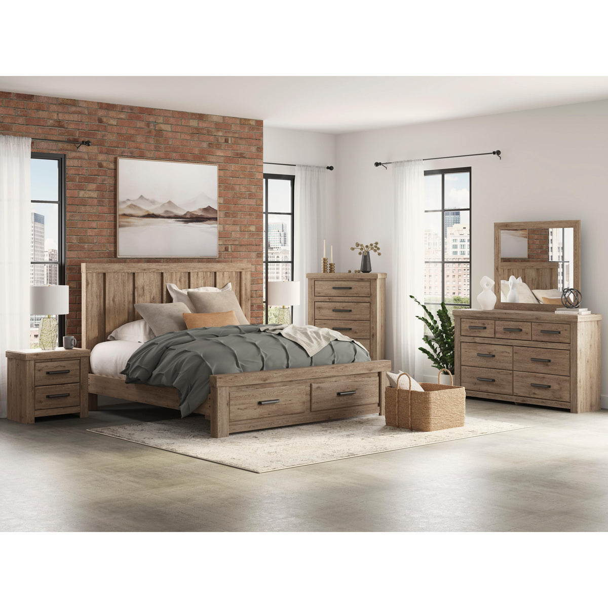 Signature Design by Ashley Oliandon King Panel Bed with Storage B100-14/PCB2844-56S/PCB2844-58/PCB2844-95 IMAGE 11