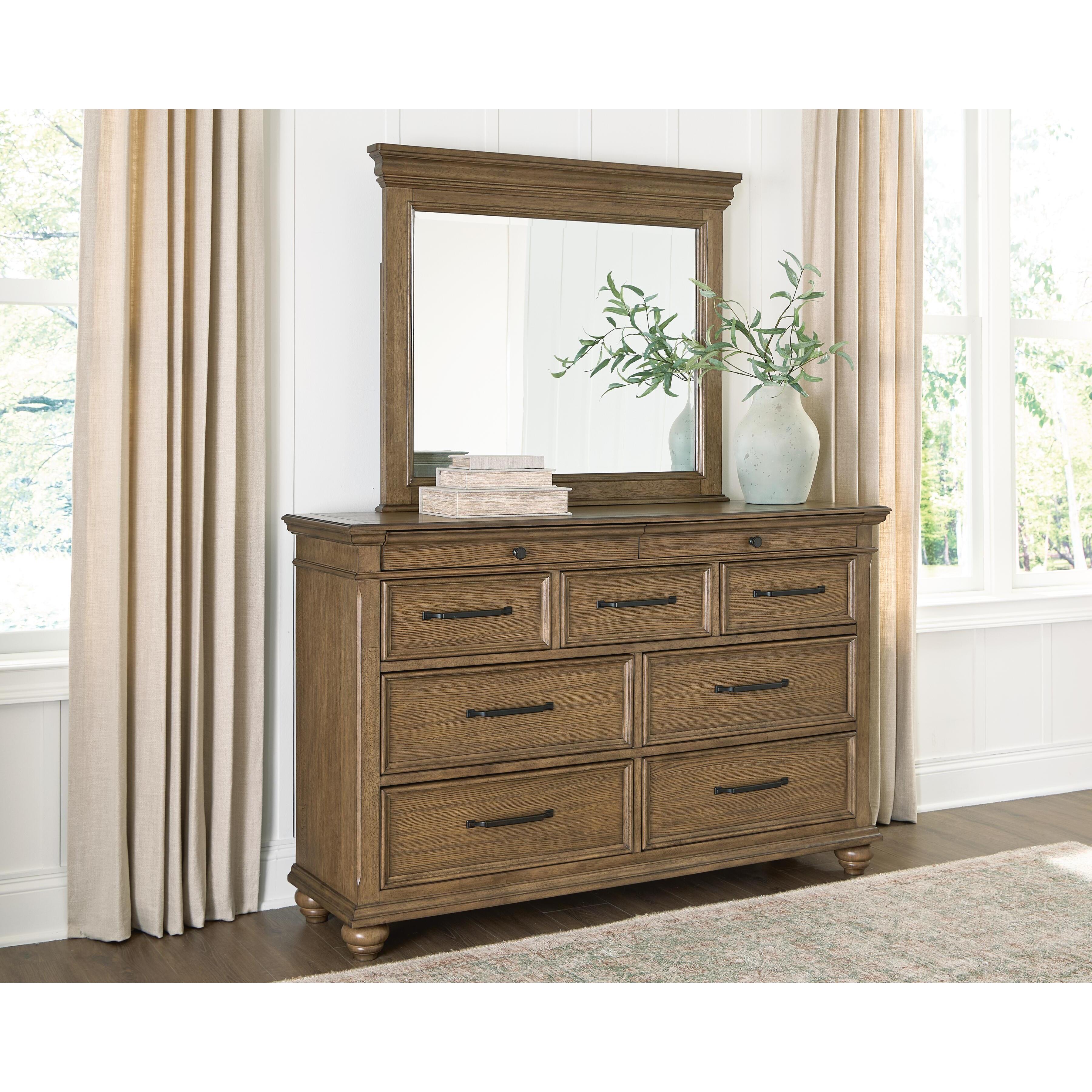 Signature Design by Ashley Karallin 10-Drawer Dresser with Mirror PCB782-31/PCB782-36 IMAGE 2