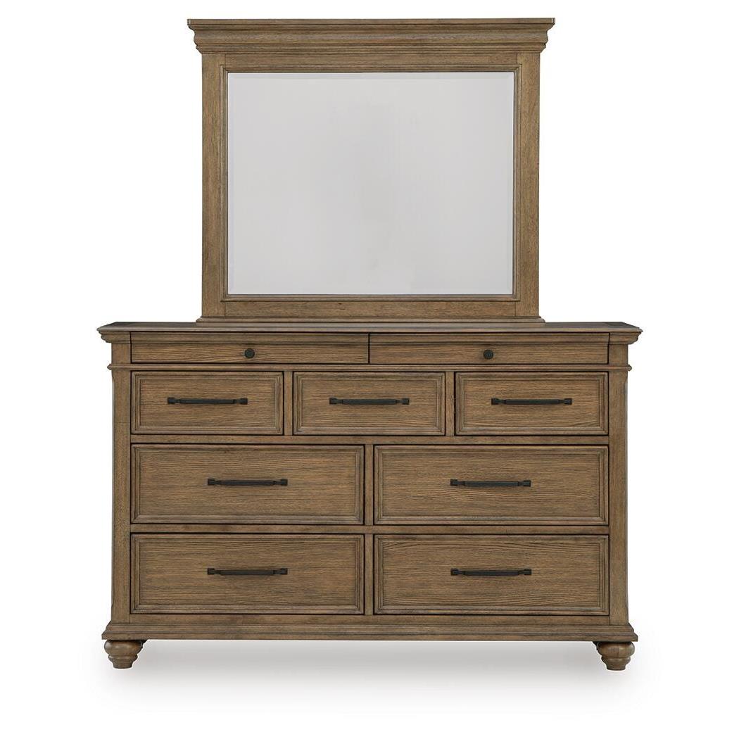 Signature Design by Ashley Karallin 10-Drawer Dresser with Mirror PCB782-31/PCB782-36 IMAGE 3