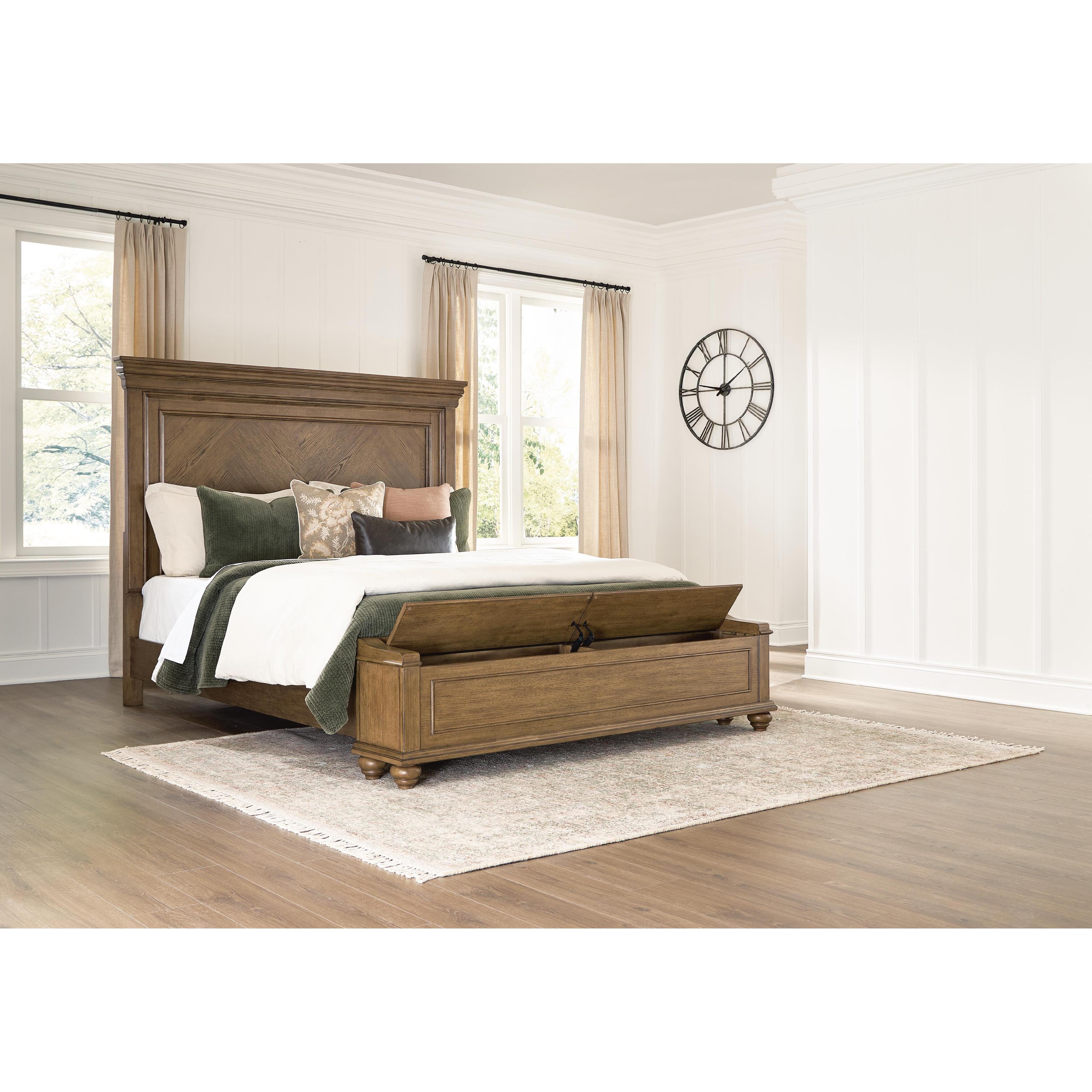 Signature Design by Ashley Karallin King Panel Bed with Storage PCB782-56S/PCB782-58/PCB782-97 IMAGE 2