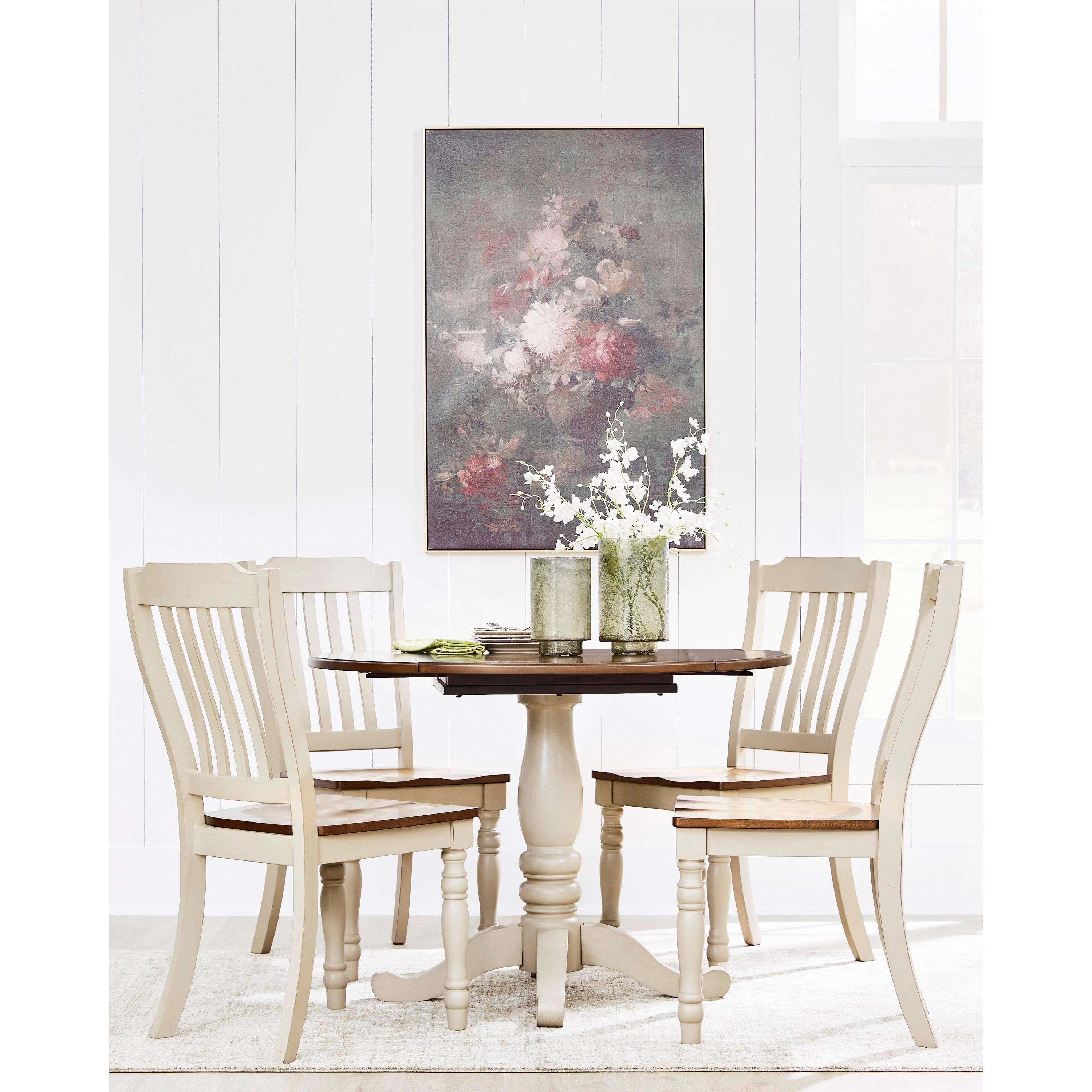 Signature Design by Ashley Round Wirloni Dining Table with Pedestal Base PCD616-15 IMAGE 5