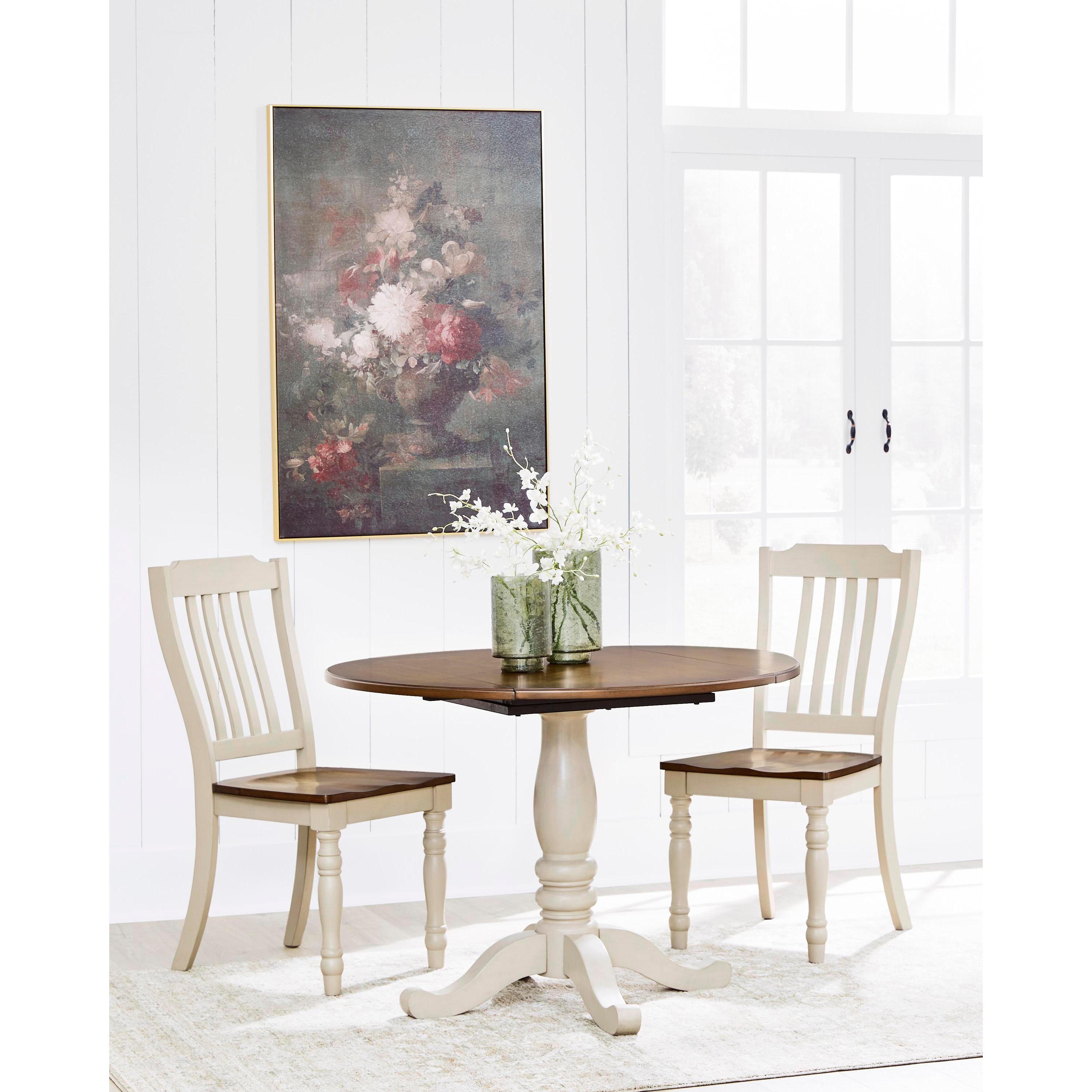 Signature Design by Ashley Round Wirloni Dining Table with Pedestal Base PCD616-15 IMAGE 6