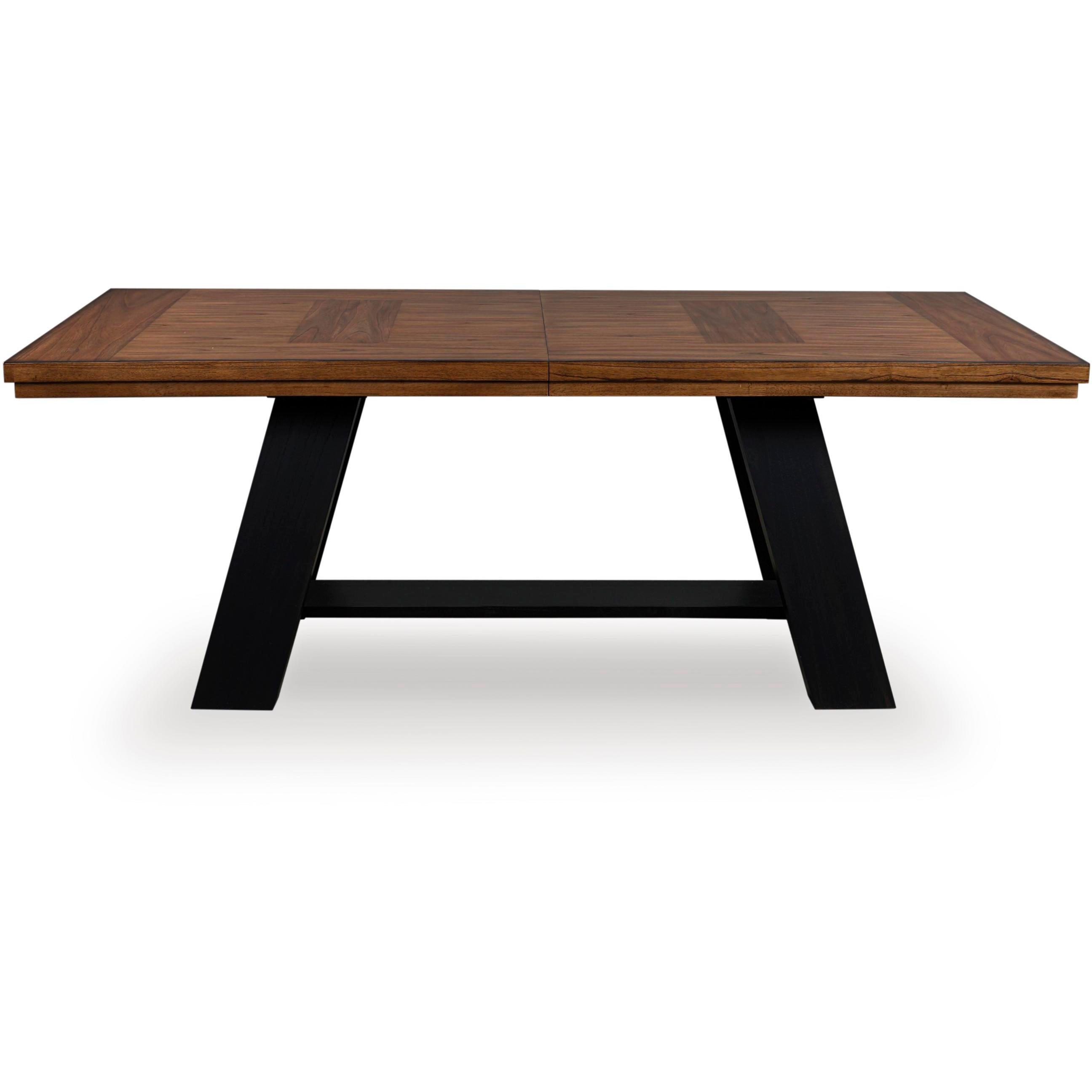 Signature Design by Ashley Greddinton Dining Table with Trestle Base PCD824-55B/PCD824-55T IMAGE 4