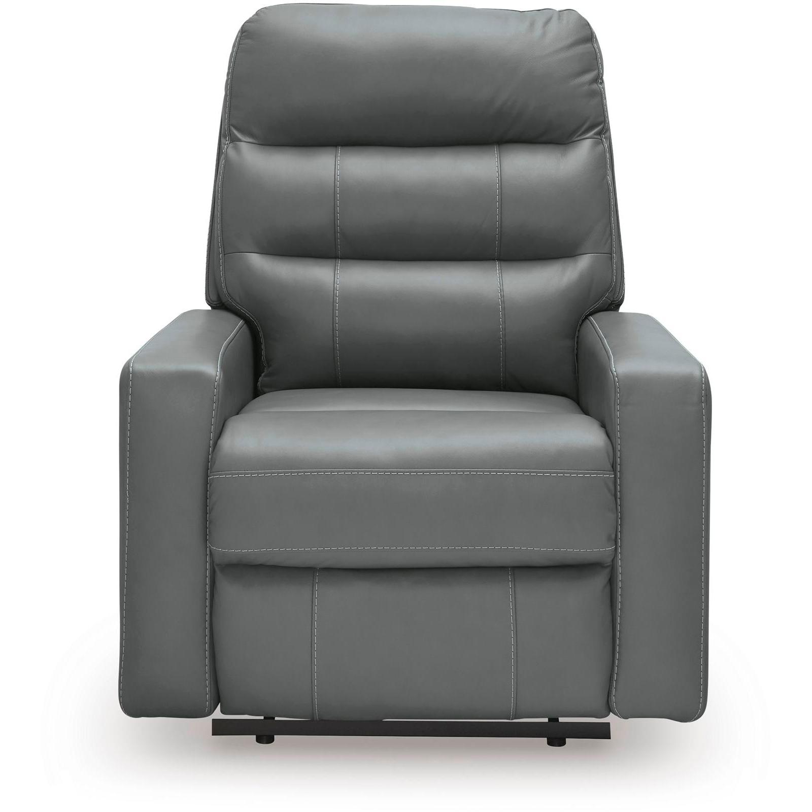 Signature Design by Ashley Pennacle Pier Power Leather Match Recliner PCU1350113 IMAGE 3