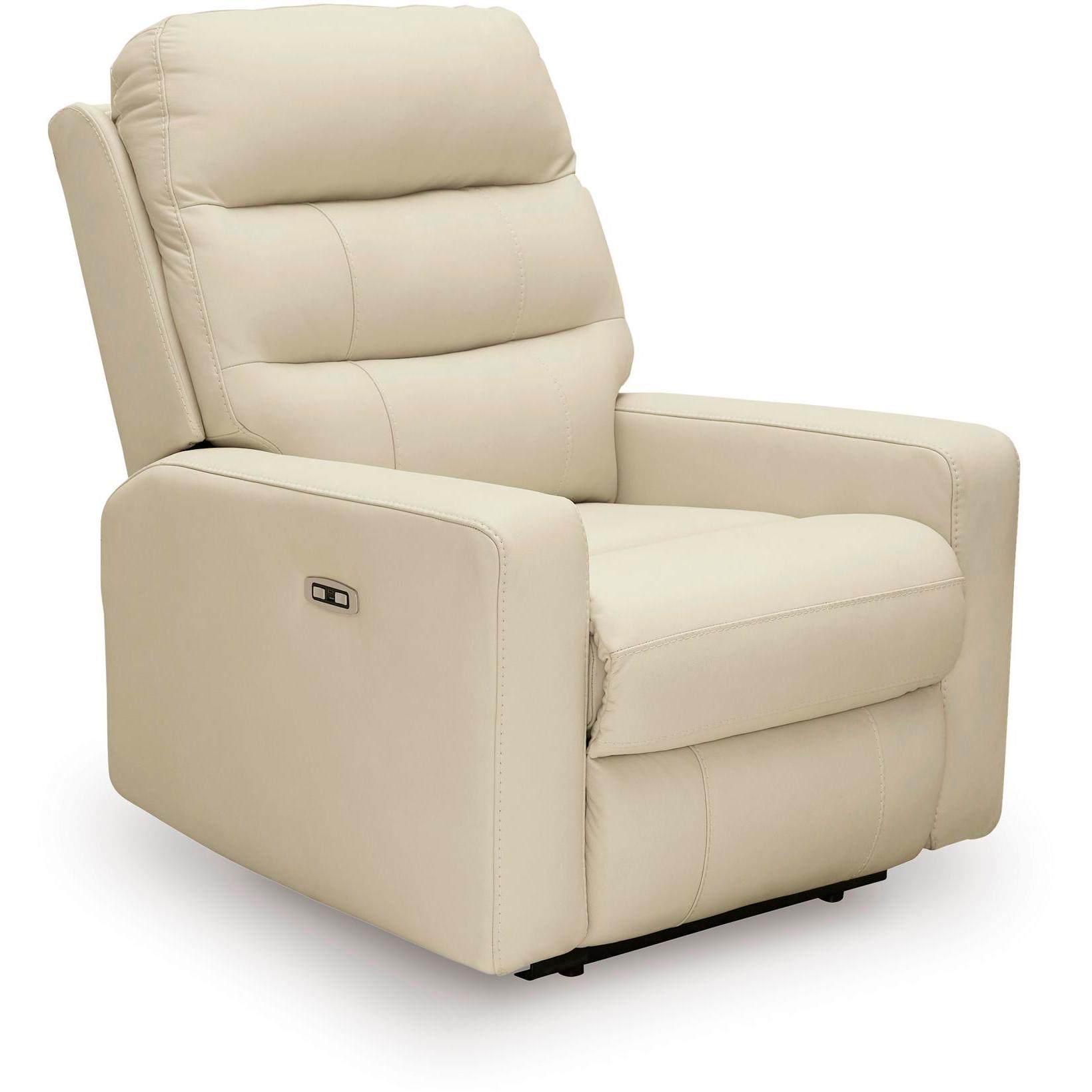 Signature Design by Ashley Pennacle Pier Power Leather Match Recliner PCU1350213 IMAGE 1