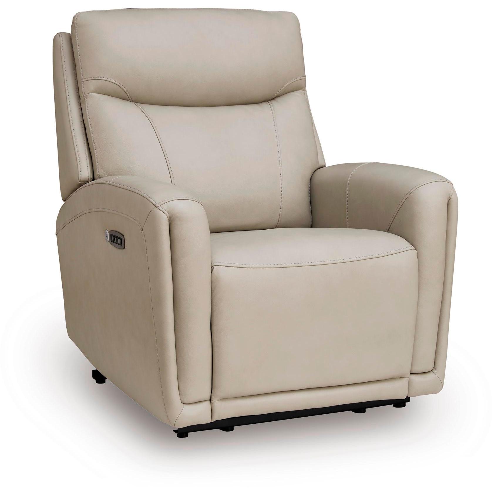 Signature Design by Ashley Pincara Power Leather Match Recliner PCU1380042 IMAGE 1