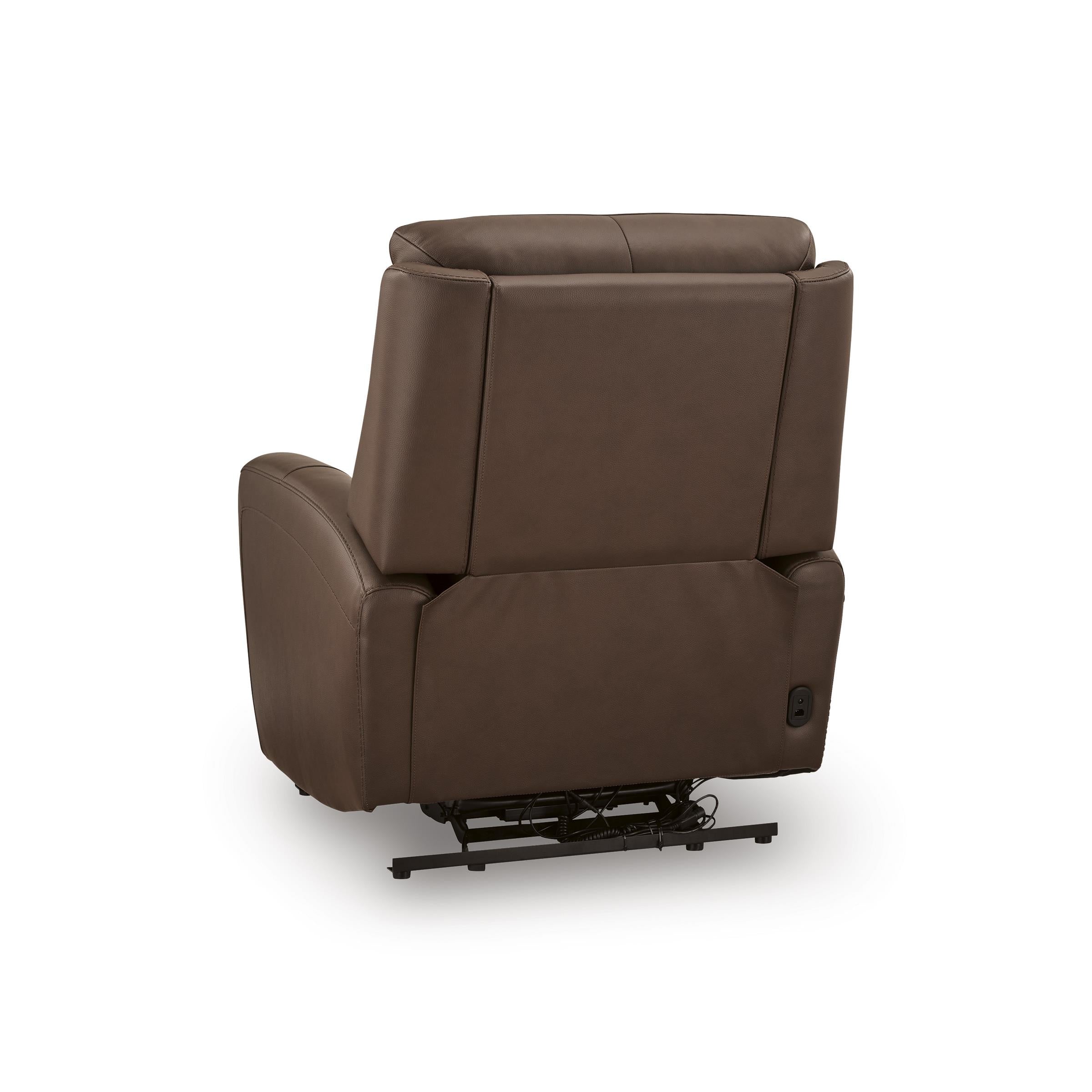 Signature Design by Ashley Pincara Power Leather Match Recliner PCU1380242 IMAGE 4
