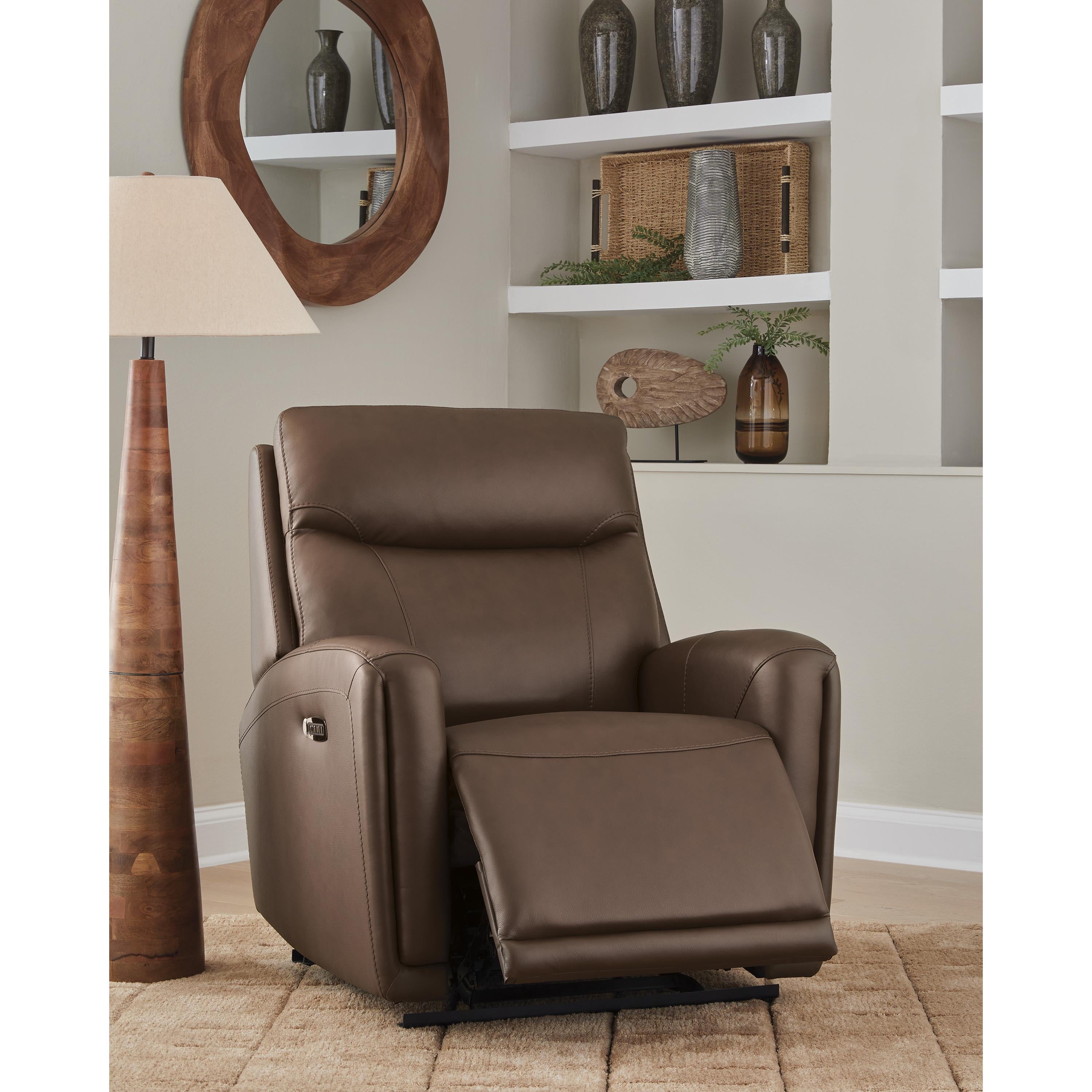 Signature Design by Ashley Pincara Power Leather Match Recliner PCU1380242 IMAGE 6