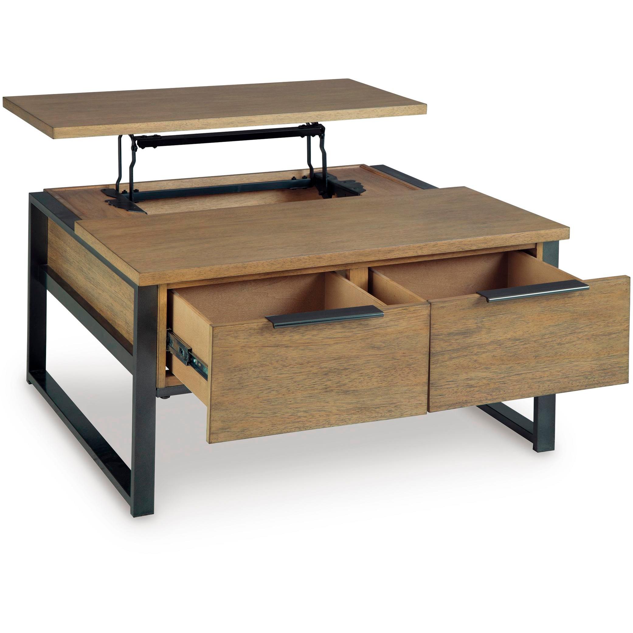 Signature Design by Ashley Montia Lift Top Cocktail Table T602-00 IMAGE 2